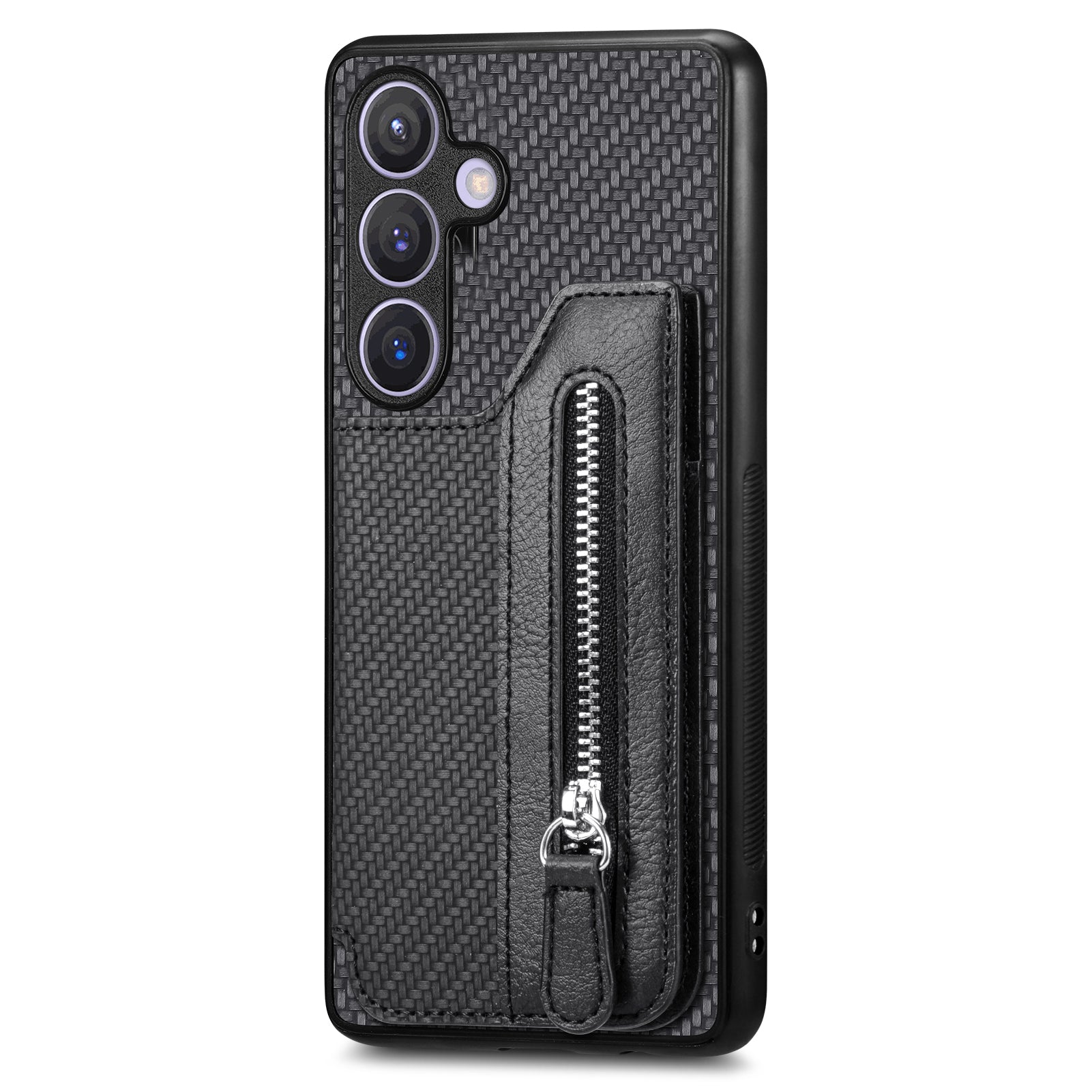 C1-04 For Samsung Galaxy S24+ Case Kickstand PU+PC+TPU Wallet Phone Cover
