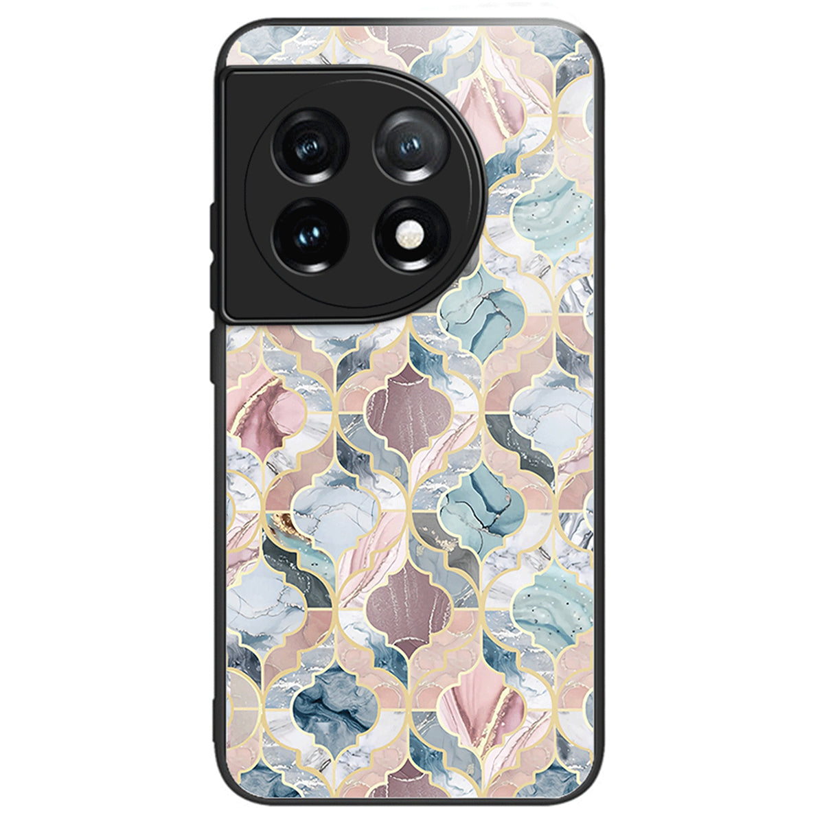 For OnePlus Ace 3 5G / 12R 5G Tempered Glass Case Pattern Printing Phone Cover