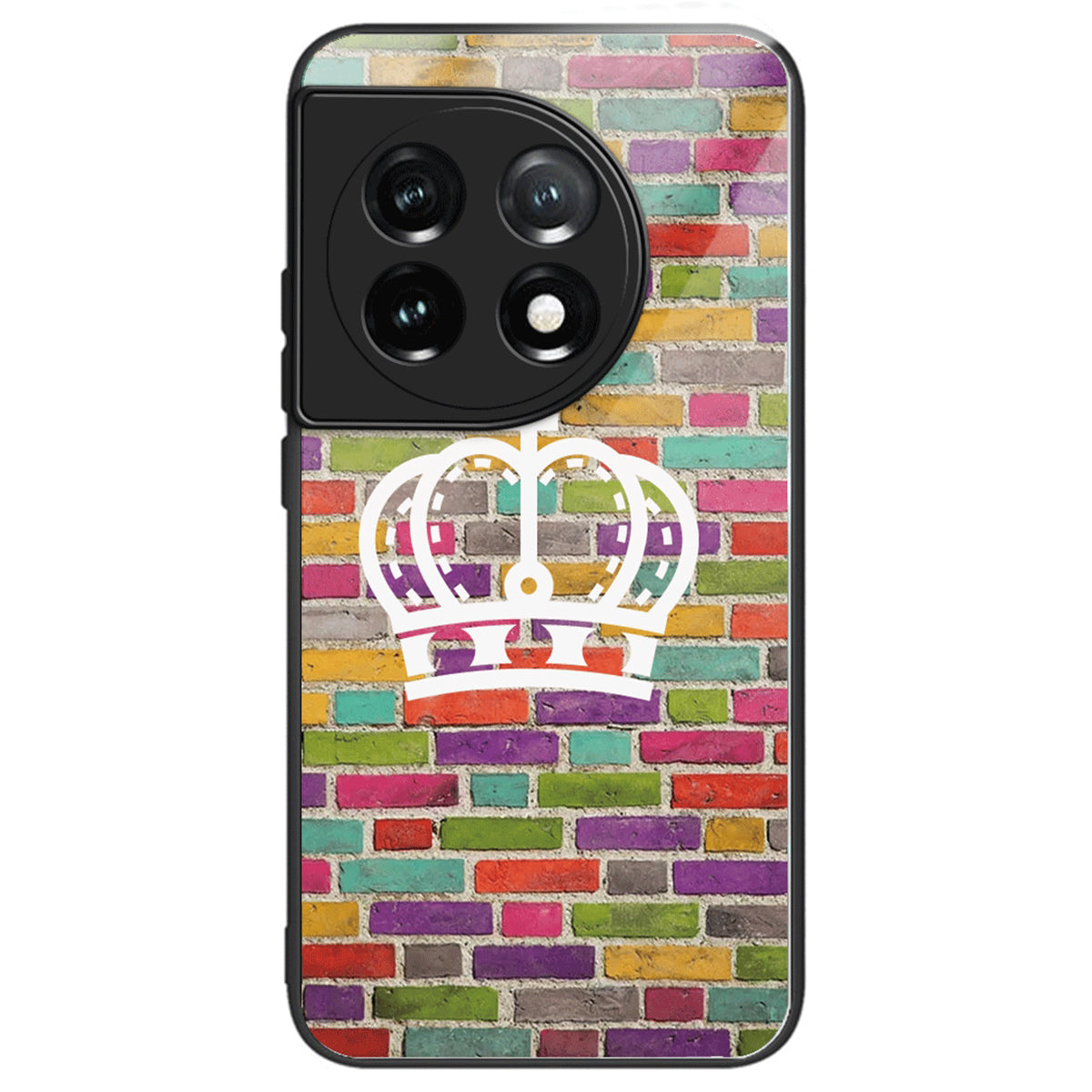 For OnePlus Ace 3 5G / 12R 5G Tempered Glass Case Pattern Printing Phone Cover