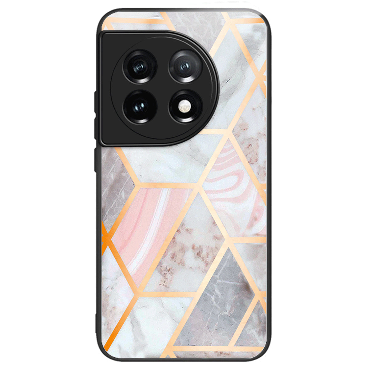 For OnePlus Ace 3 5G / 12R 5G Tempered Glass Case Pattern Printing Phone Cover