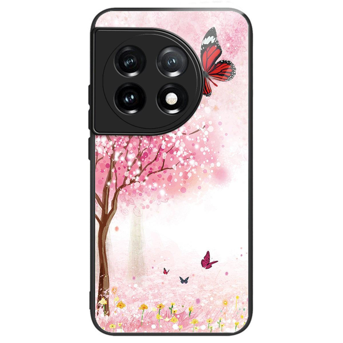 For OnePlus Ace 3 5G / 12R 5G Tempered Glass Case Pattern Printing Phone Cover