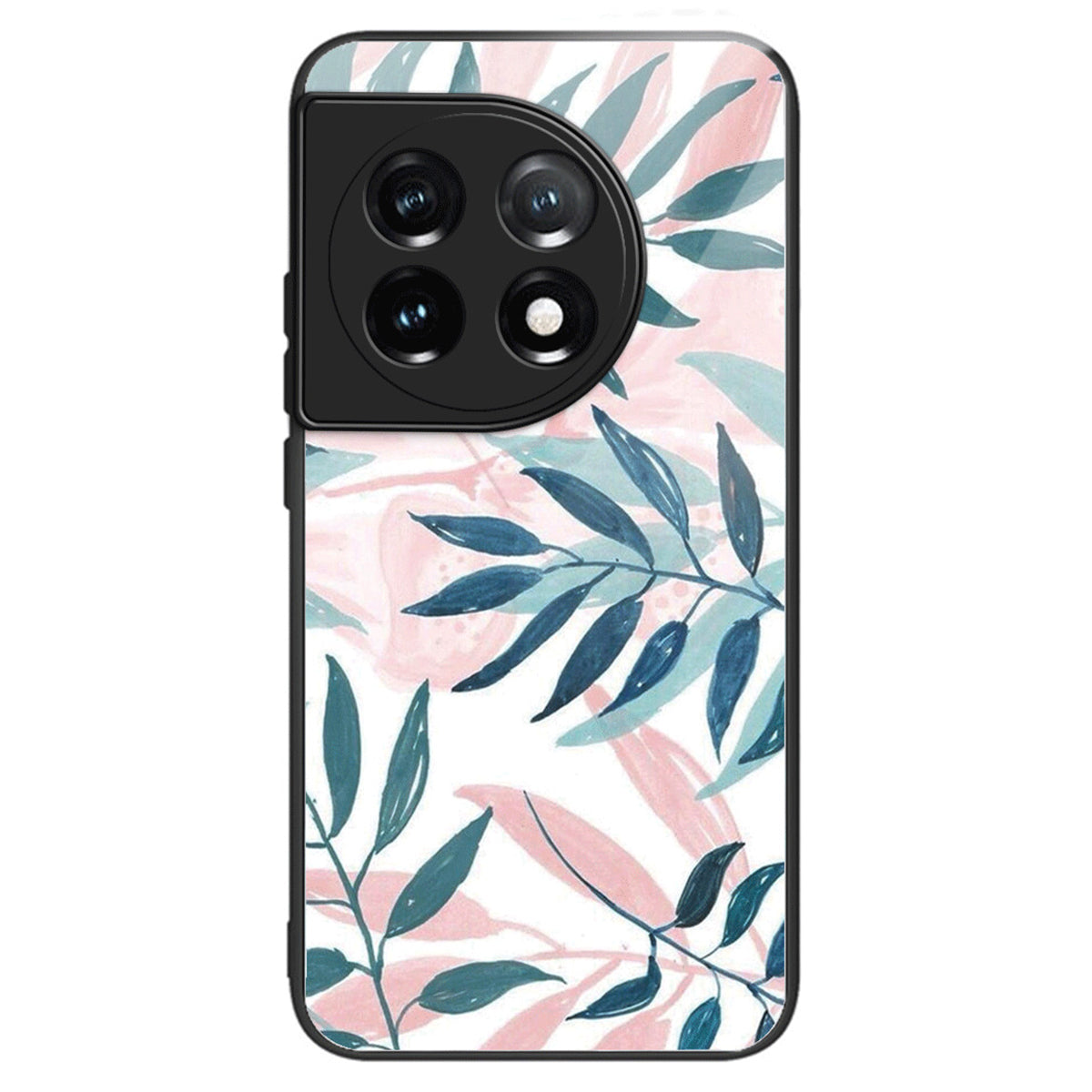 For OnePlus Ace 3 5G / 12R 5G Case Pattern Anti-Scratch Tempered Glass Back Cover