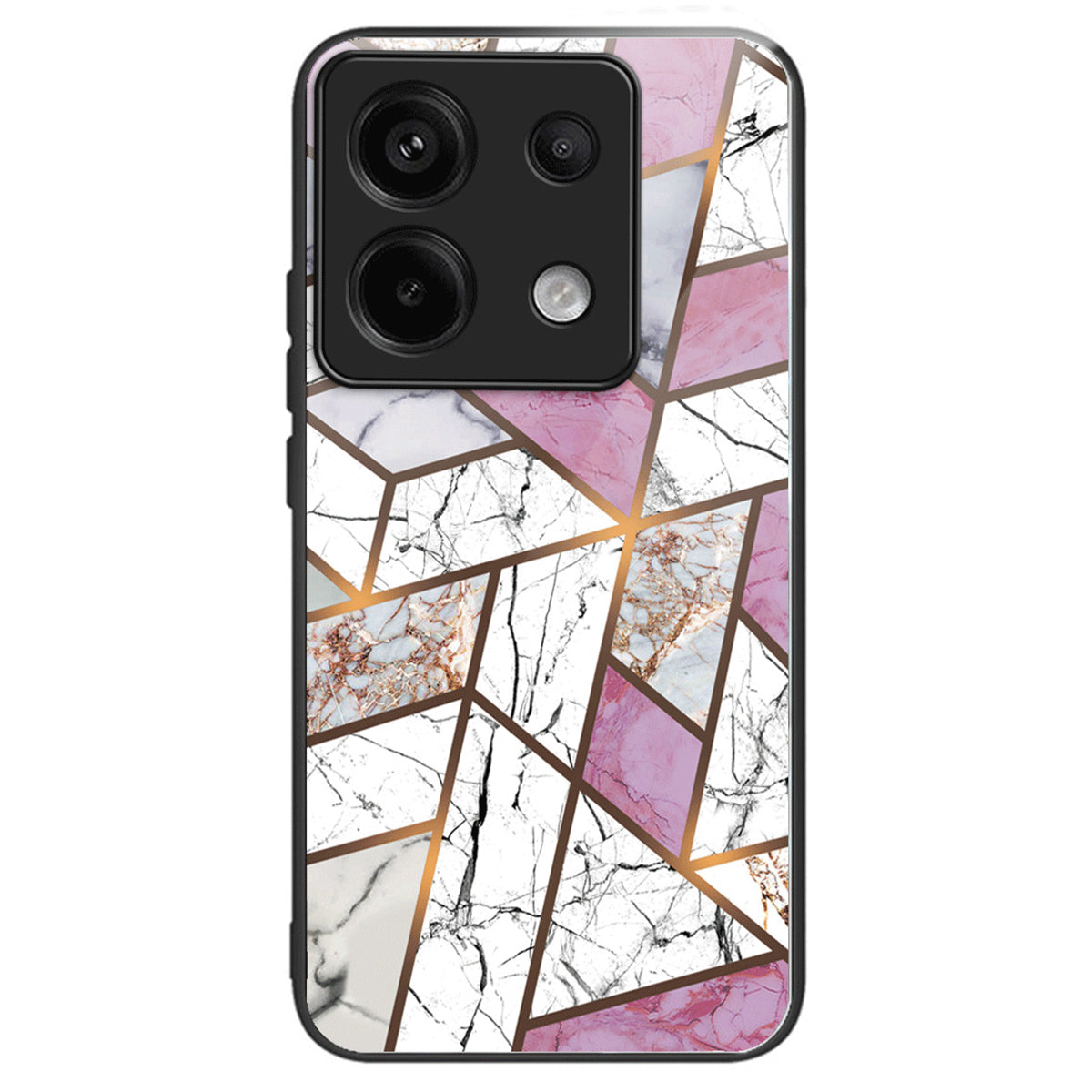 For Xiaomi Redmi Note 13 Pro 5G / Poco X6 5G Case Marble Pattern Tempered Glass Back Phone Cover