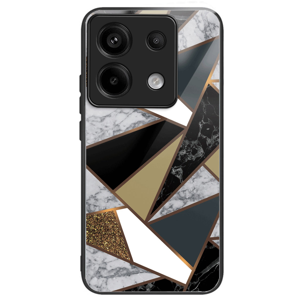 For Xiaomi Redmi Note 13 Pro 5G / Poco X6 5G Case Marble Pattern Tempered Glass Back Phone Cover