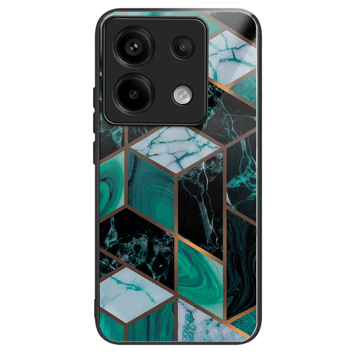 For Xiaomi Redmi Note 13 Pro 5G / Poco X6 5G Case Marble Pattern Tempered Glass Back Phone Cover