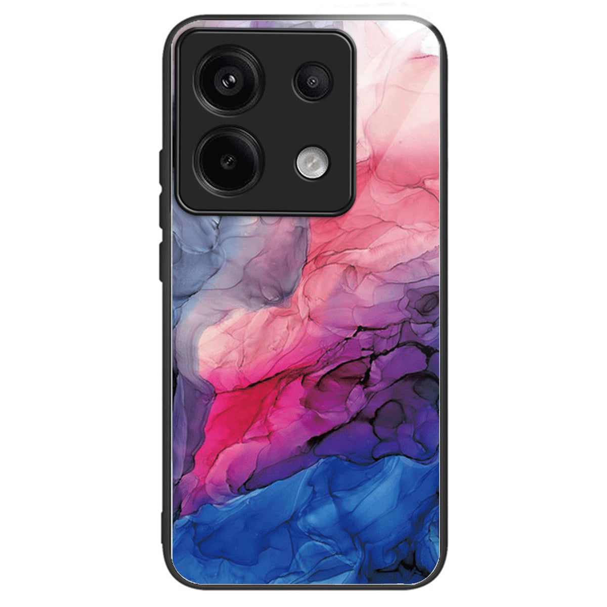 For Xiaomi Redmi Note 13 Pro 5G / Poco X6 5G Case Marble Pattern Tempered Glass Back Phone Cover