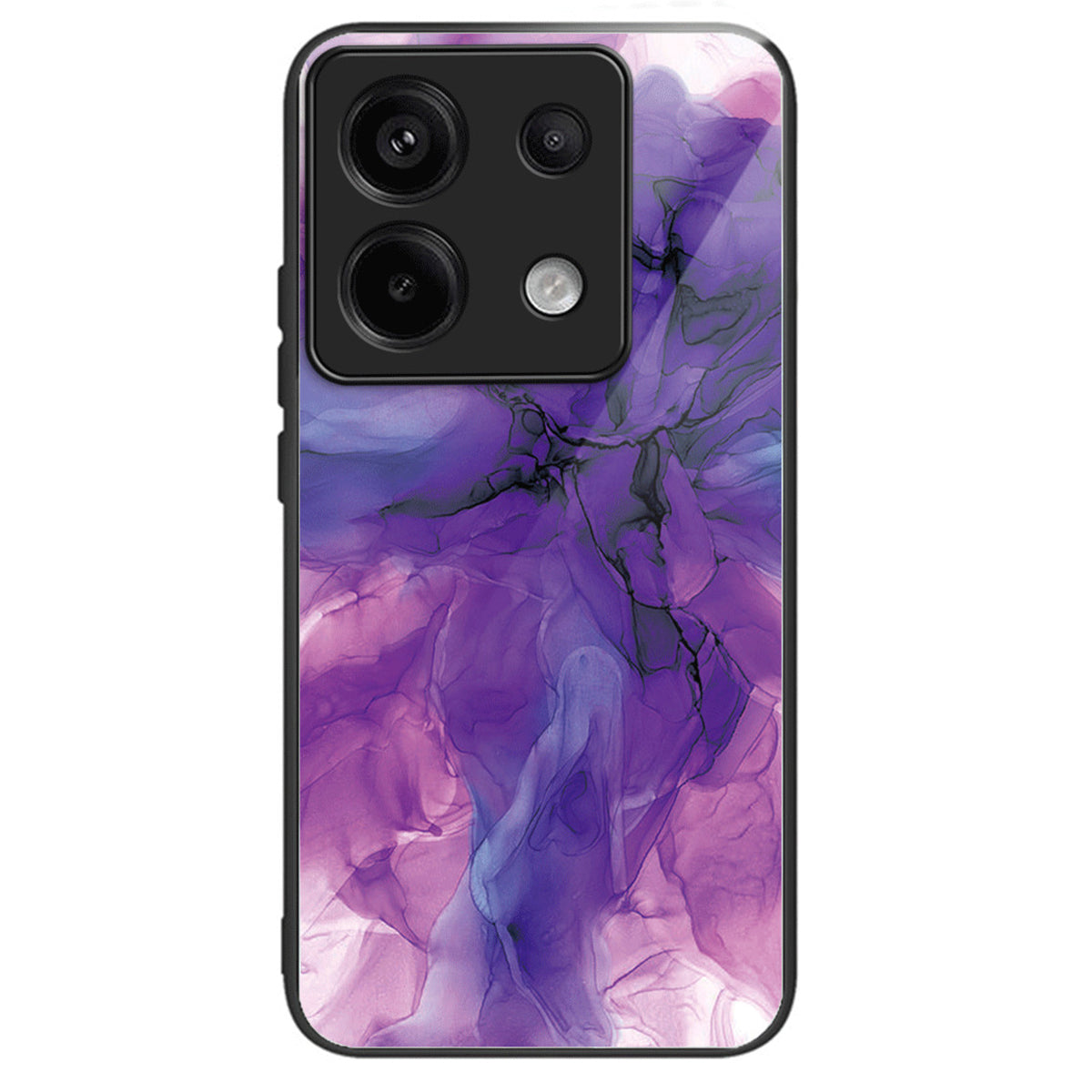 For Xiaomi Redmi Note 13 Pro 5G / Poco X6 5G Case Marble Pattern Tempered Glass Back Phone Cover