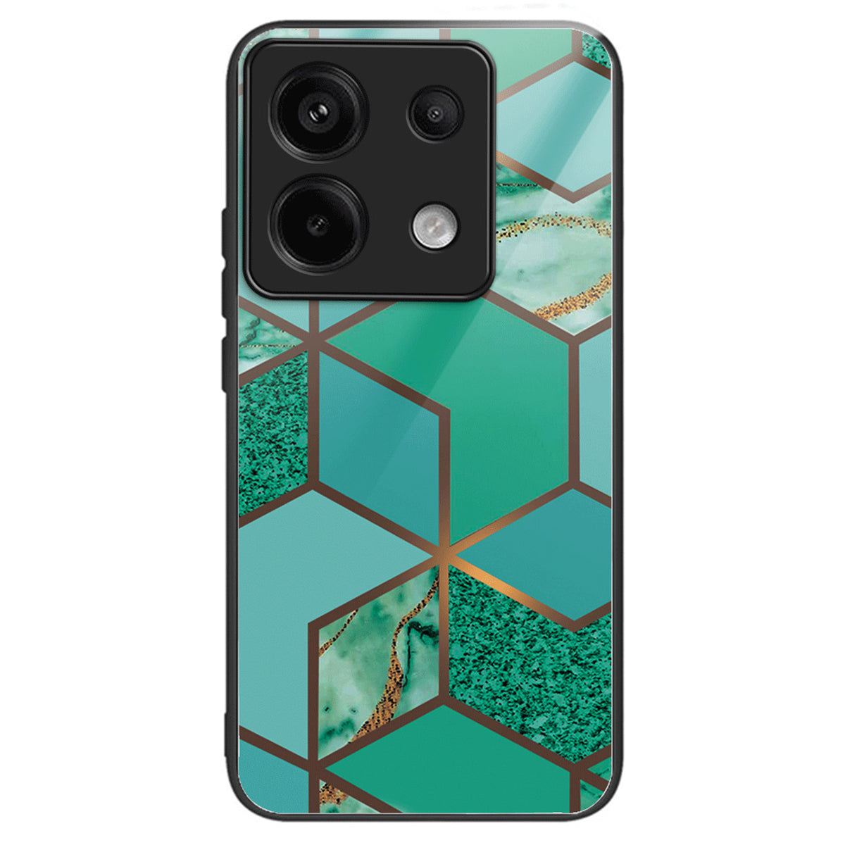 For Xiaomi Redmi Note 13 Pro 5G / Poco X6 5G Case Marble Pattern Tempered Glass Back Phone Cover
