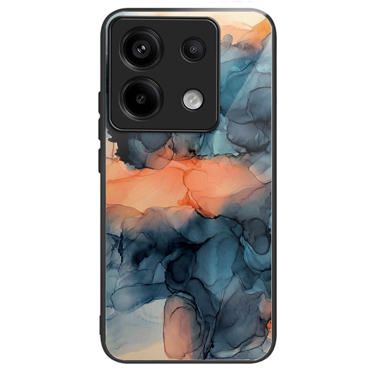 For Xiaomi Redmi Note 13 Pro 5G / Poco X6 5G Case Marble Pattern Tempered Glass Back Phone Cover