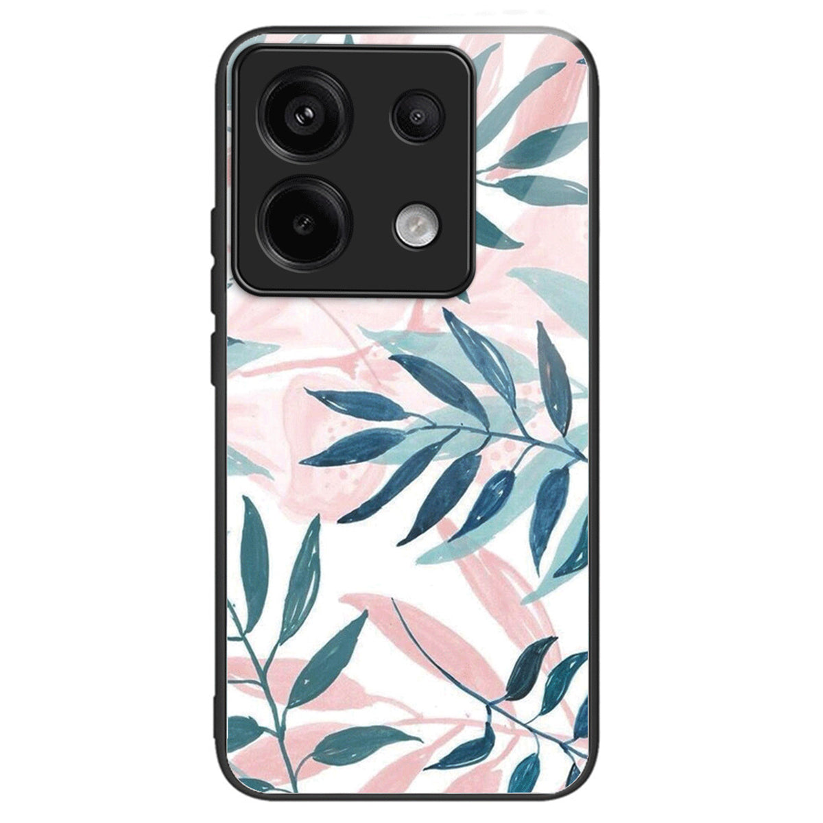For Xiaomi Redmi Note 13 Pro 5G / Poco X6 5G Case Pattern Tempered Glass+TPU Shockproof Phone Cover