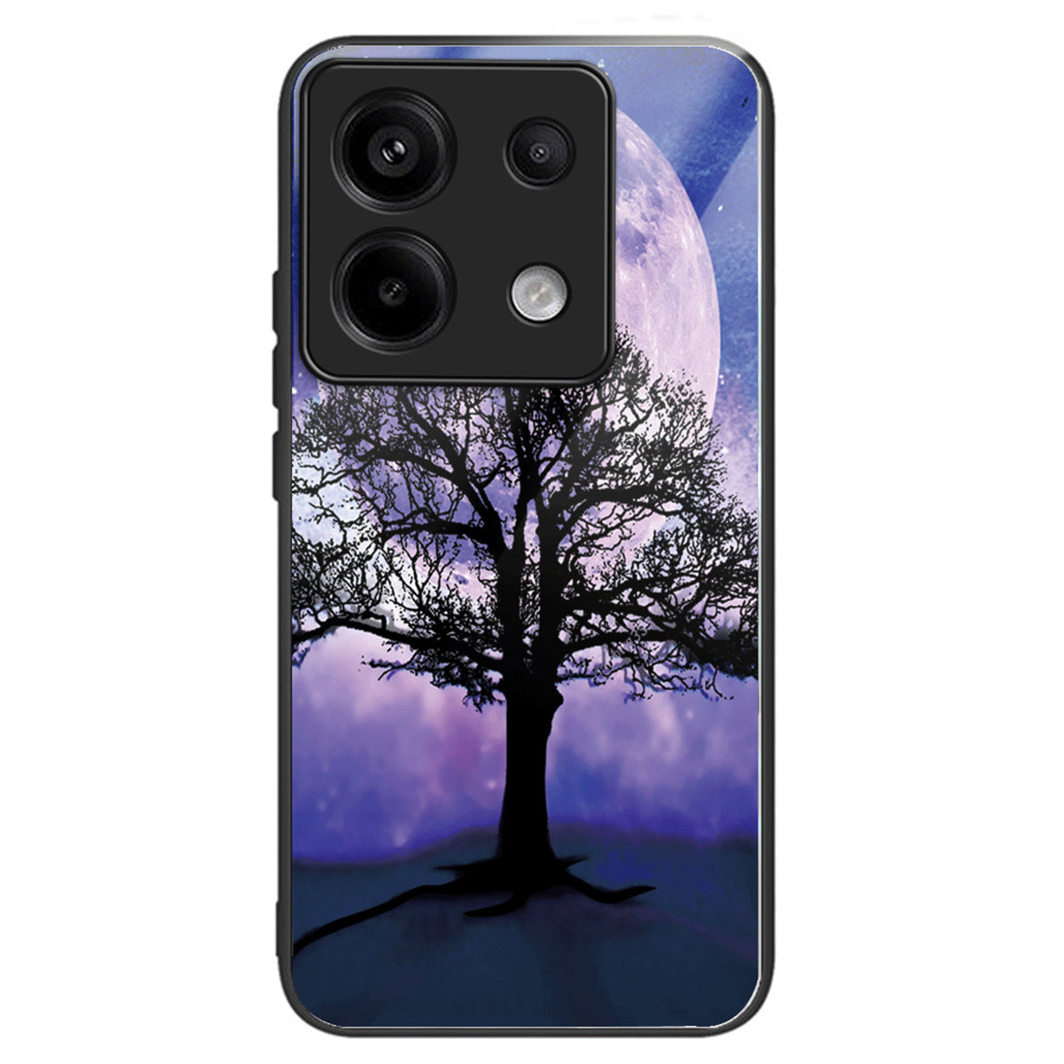 For Xiaomi Redmi Note 13 Pro 5G / Poco X6 5G Case Pattern Tempered Glass+TPU Shockproof Phone Cover