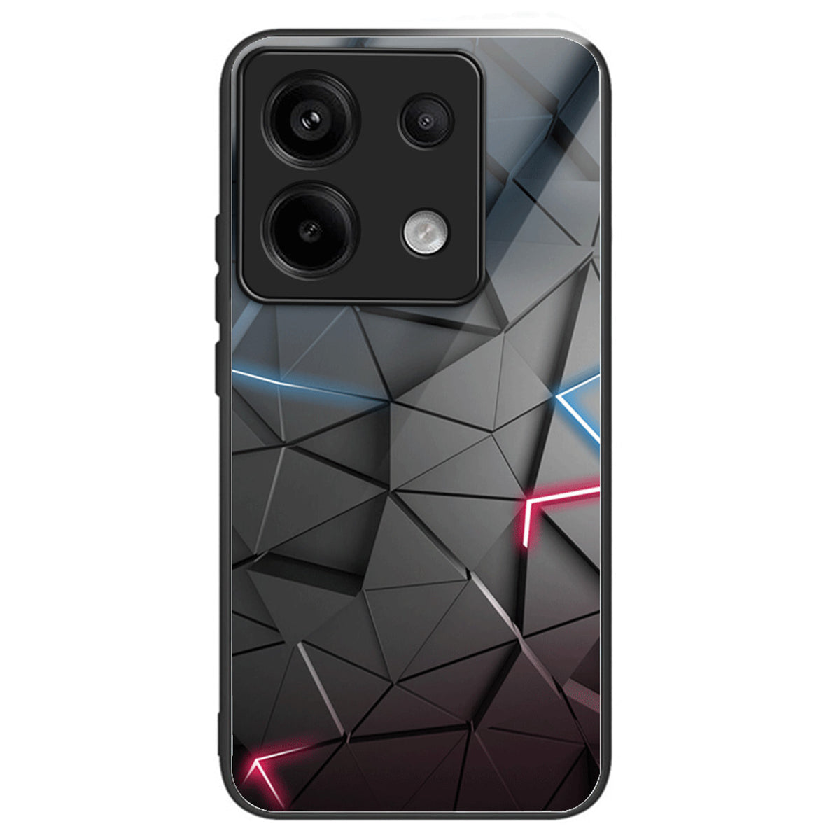For Xiaomi Redmi Note 13 Pro 5G / Poco X6 5G Case Pattern Tempered Glass+TPU Shockproof Phone Cover