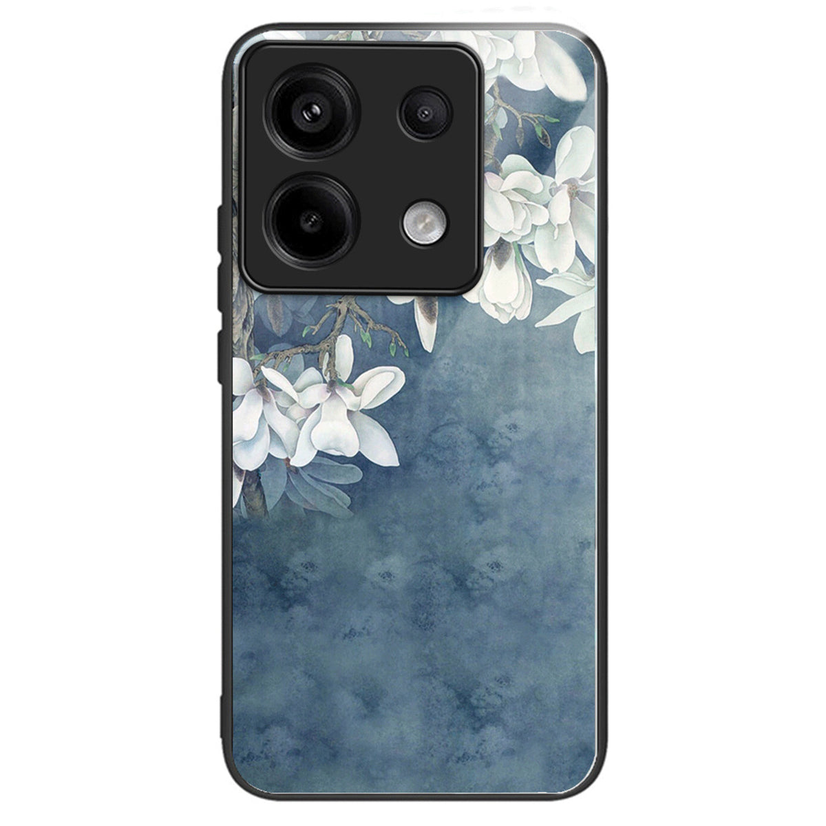 For Xiaomi Redmi Note 13 Pro 5G / Poco X6 5G Case Tempered Glass+TPU Cover Pattern Printing