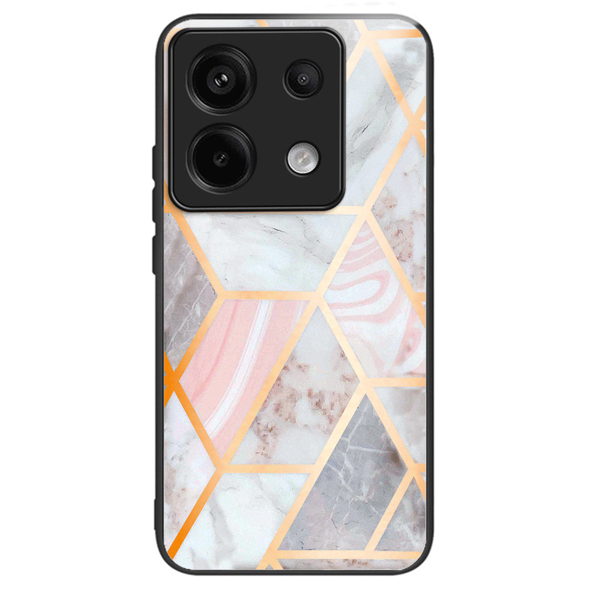 For Xiaomi Redmi Note 13 Pro 5G / Poco X6 5G Case Tempered Glass+TPU Cover Pattern Printing