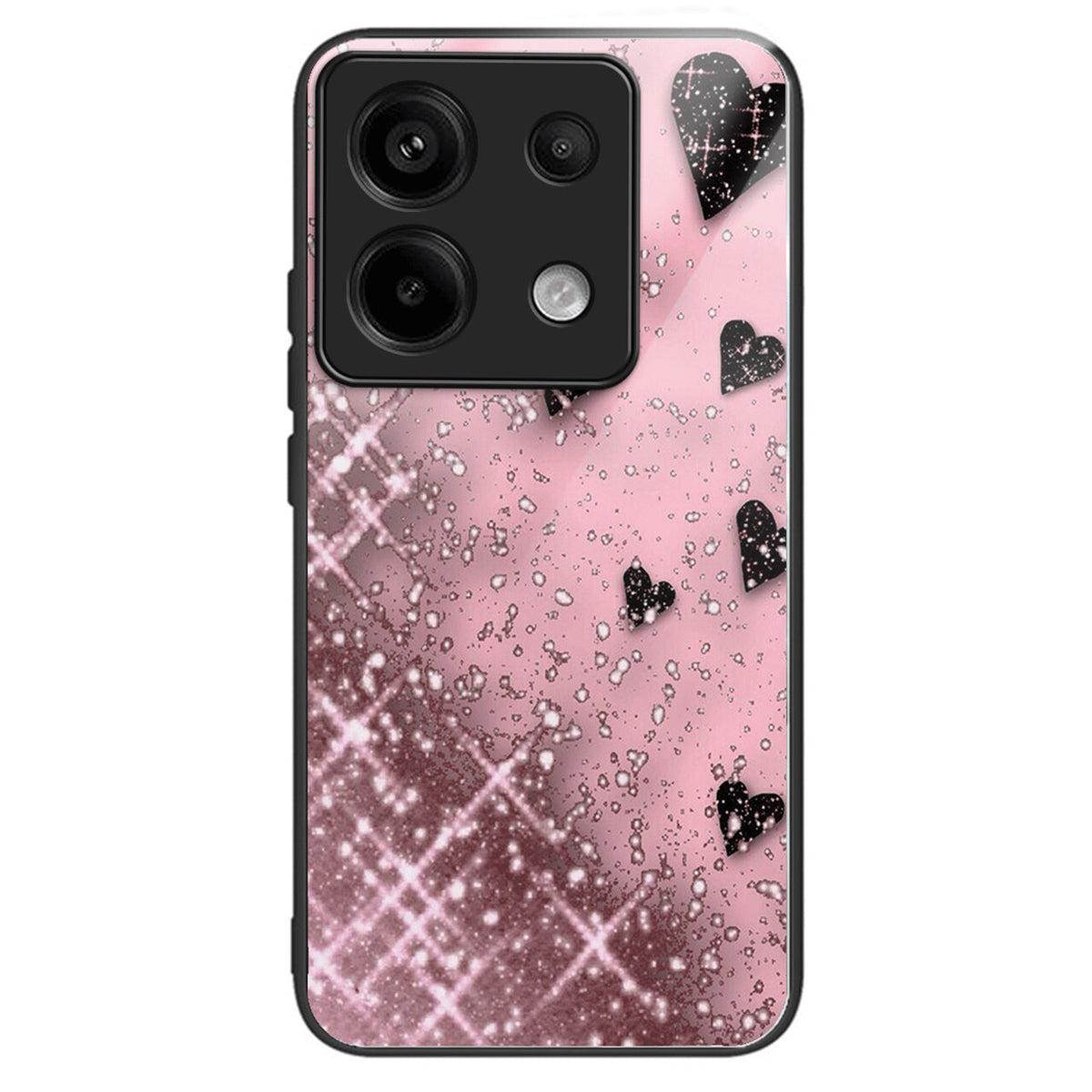 For Xiaomi Redmi Note 13 Pro 5G / Poco X6 5G Case Tempered Glass+TPU Cover Pattern Printing