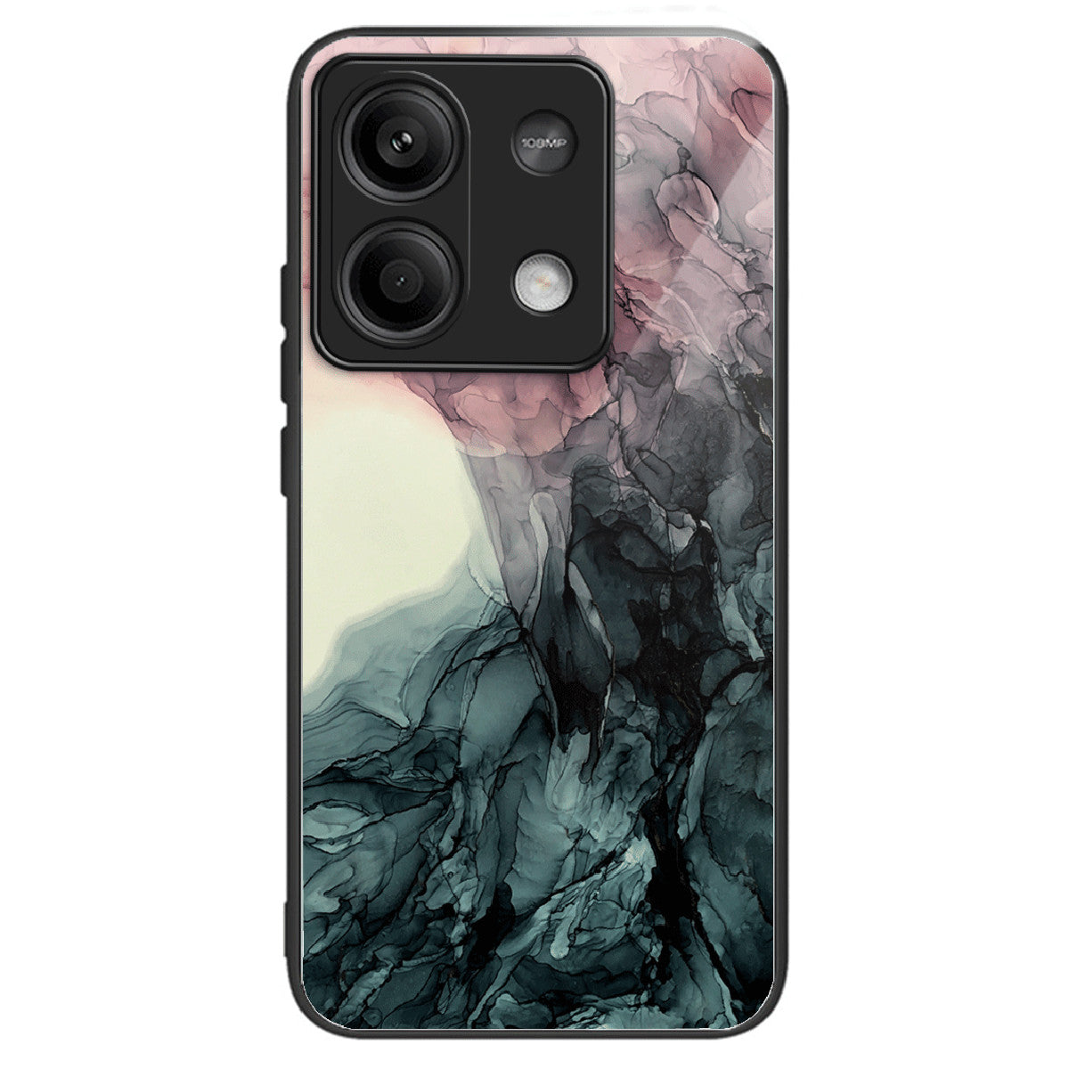 For Xiaomi Redmi Note 13 5G Tempered Glass Case Marble Pattern Design Phone Cover