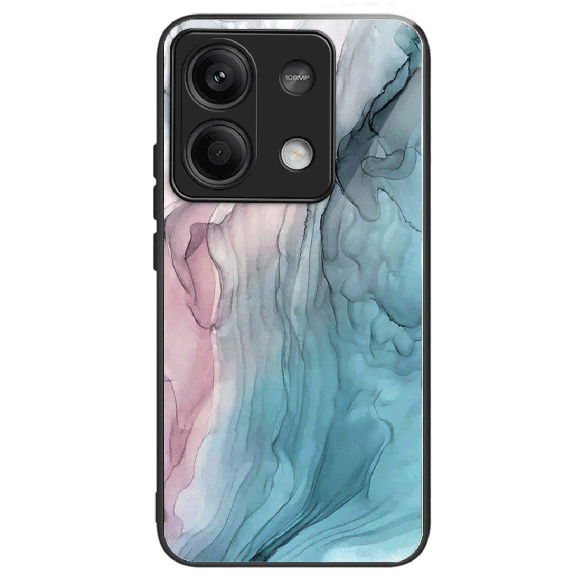 For Xiaomi Redmi Note 13 5G Tempered Glass Case Marble Pattern Design Phone Cover