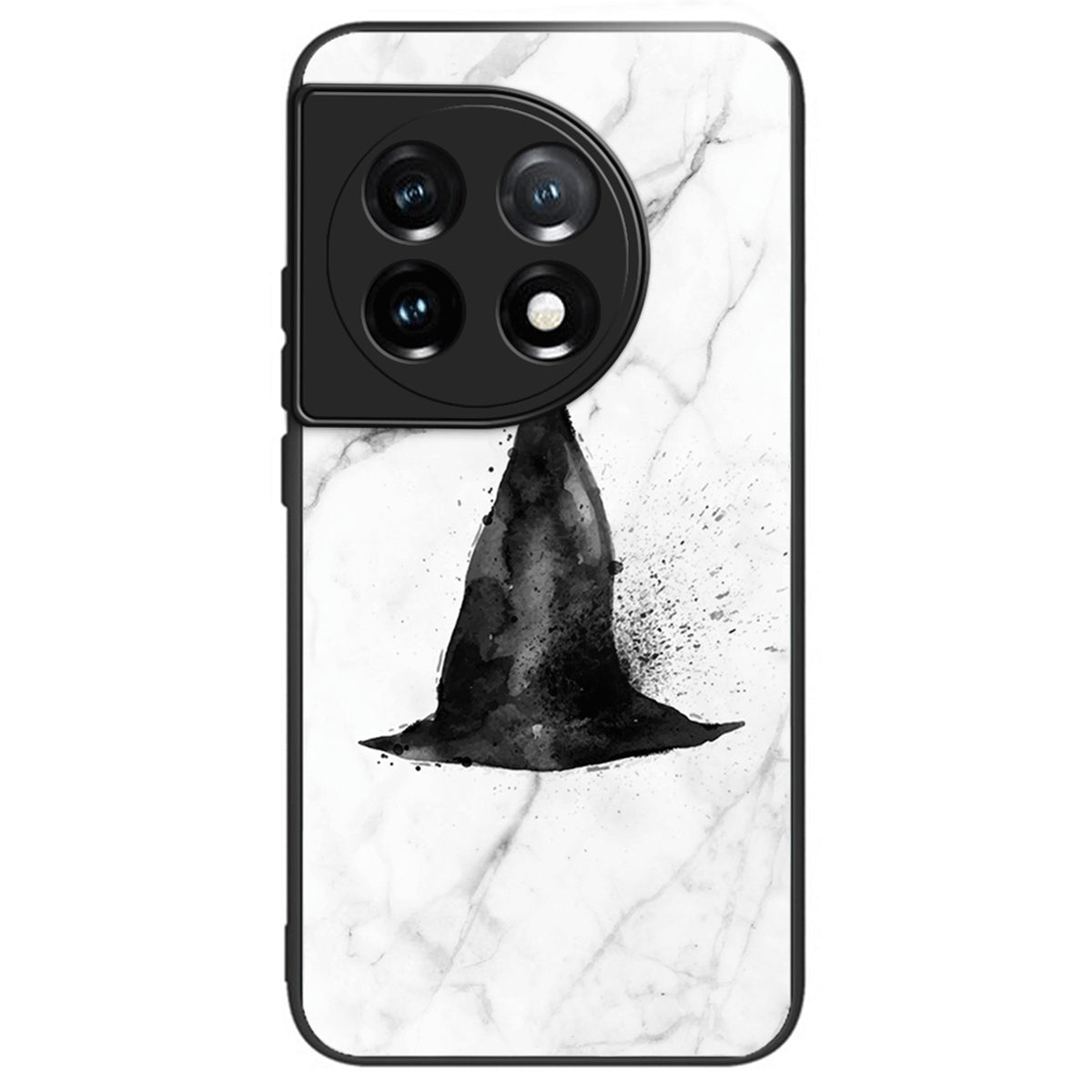 For OnePlus Ace 3 5G / 12R 5G TPU Case Pattern Printing Tempered Glass Slim Phone Cover