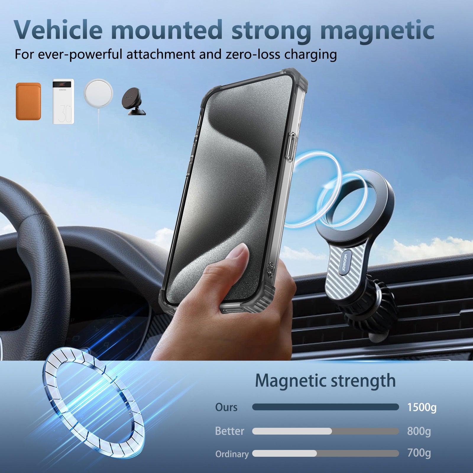 For iPhone 12 Pro Max Magnetic Case Anti-drop TPU+PC Kickstand Phone Cover