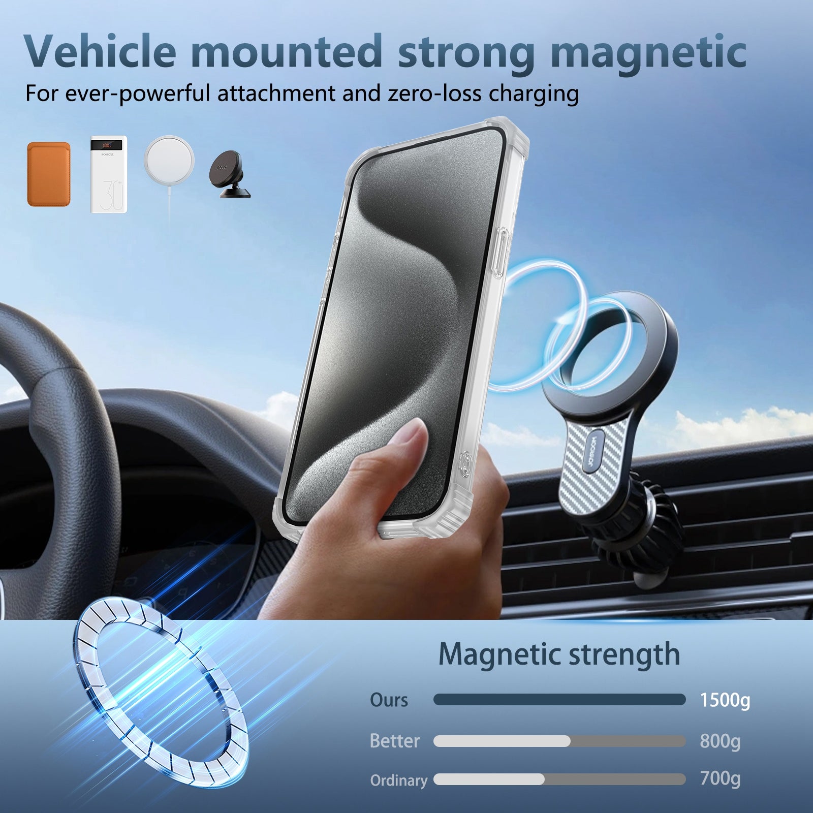 For iPhone 13 Pro 6.1 inch Magnetic Case PC+TPU 360 Degree Rotation Kickstand Phone Cover