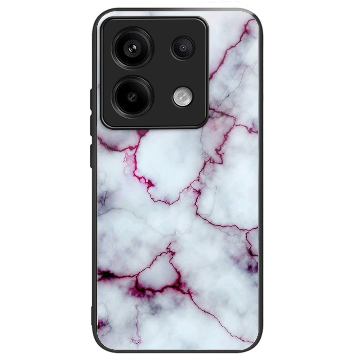 For Xiaomi Redmi Note 13 Pro 5G Shockproof Case Pattern Printed Tempered Glass TPU Phone Cover