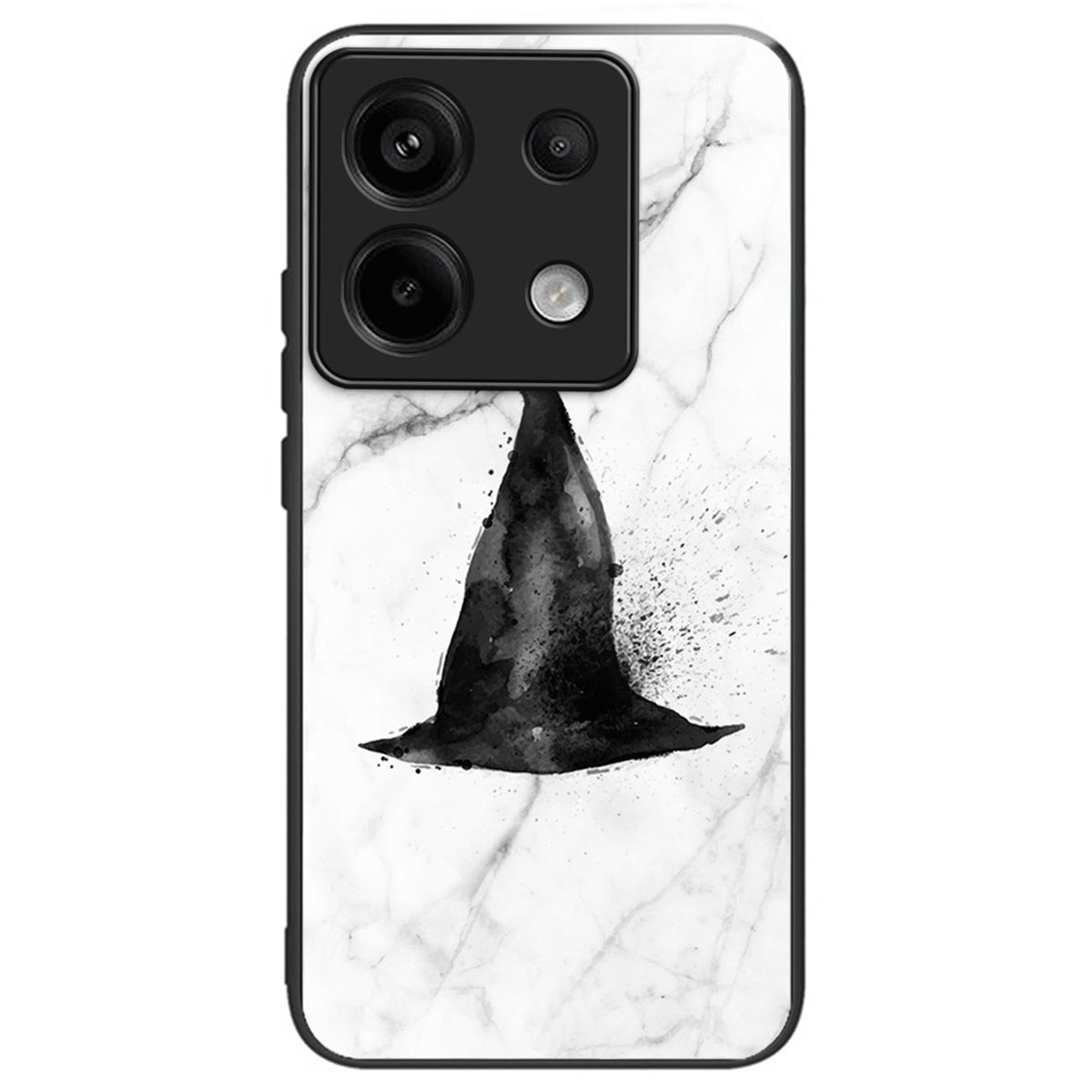 For Xiaomi Redmi Note 13 Pro 5G Shockproof Case Pattern Printed Tempered Glass TPU Phone Cover