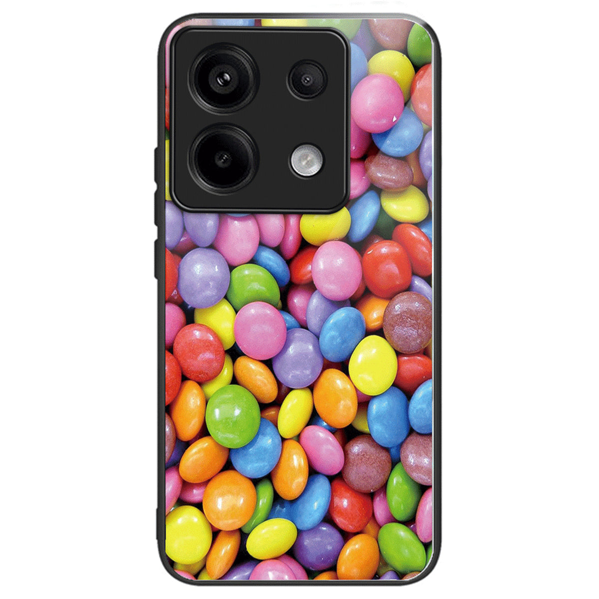 For Xiaomi Redmi Note 13 Pro 5G / Poco X6 5G Case Tempered Glass+TPU Pattern Printing Back Phone Cover