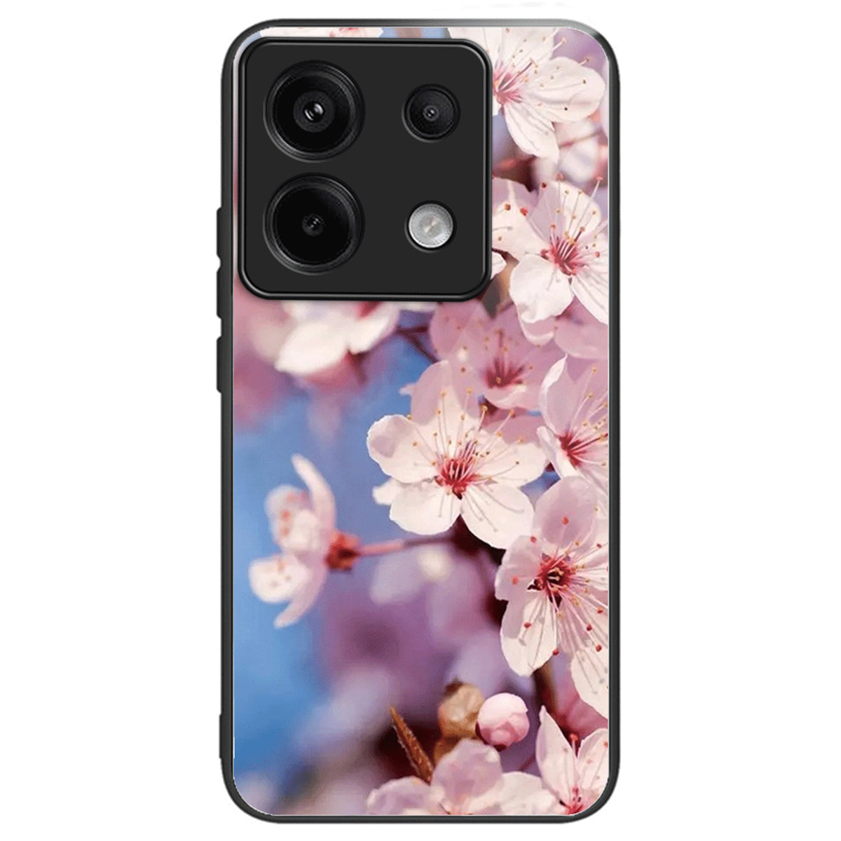 For Xiaomi Redmi Note 13 Pro 5G / Poco X6 5G Case Tempered Glass+TPU Pattern Printing Back Phone Cover