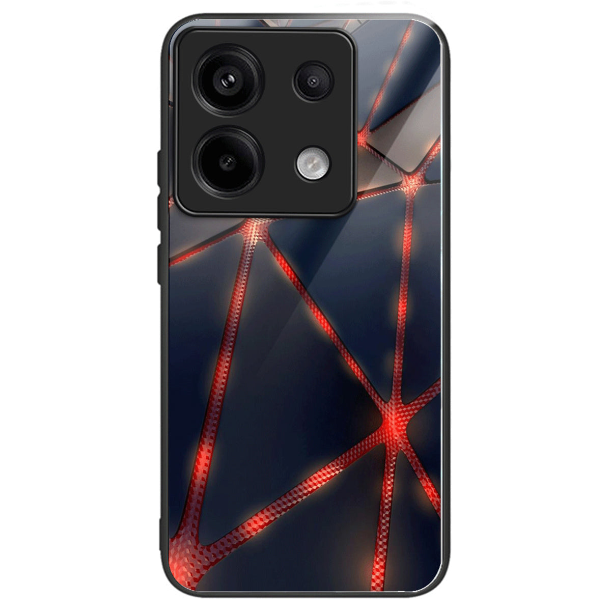 For Xiaomi Redmi Note 13 Pro 5G / Poco X6 5G Case Pattern Printing Tempered Glass TPU Phone Cover