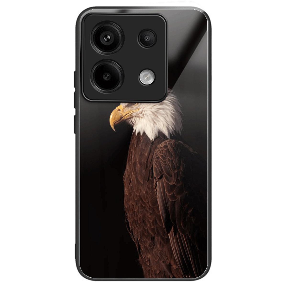 For Xiaomi Redmi Note 13 Pro 5G / Poco X6 5G Case Pattern Printing Tempered Glass TPU Phone Cover