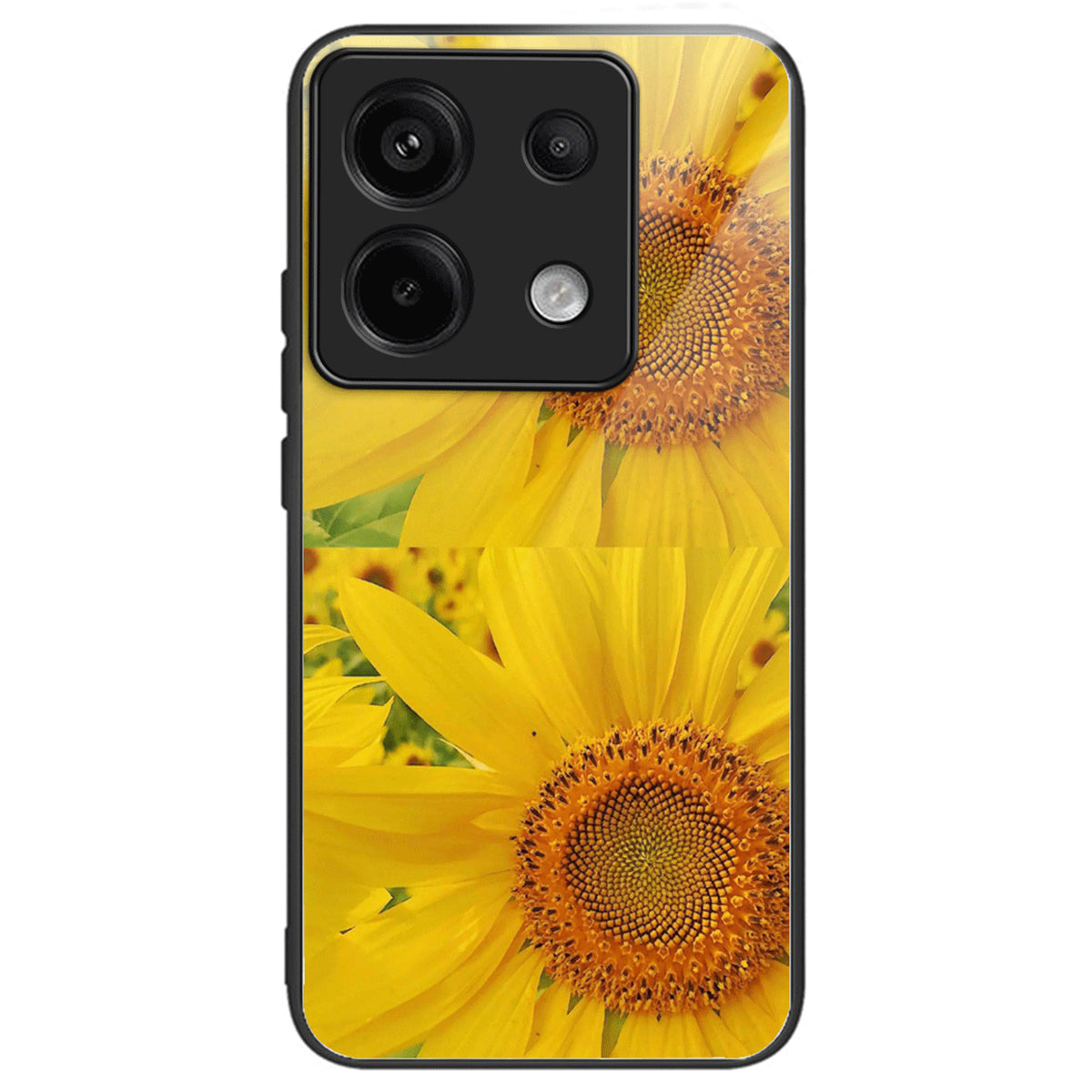 For Xiaomi Redmi Note 13 Pro 5G / Poco X6 5G Case Pattern Printing Tempered Glass TPU Phone Cover