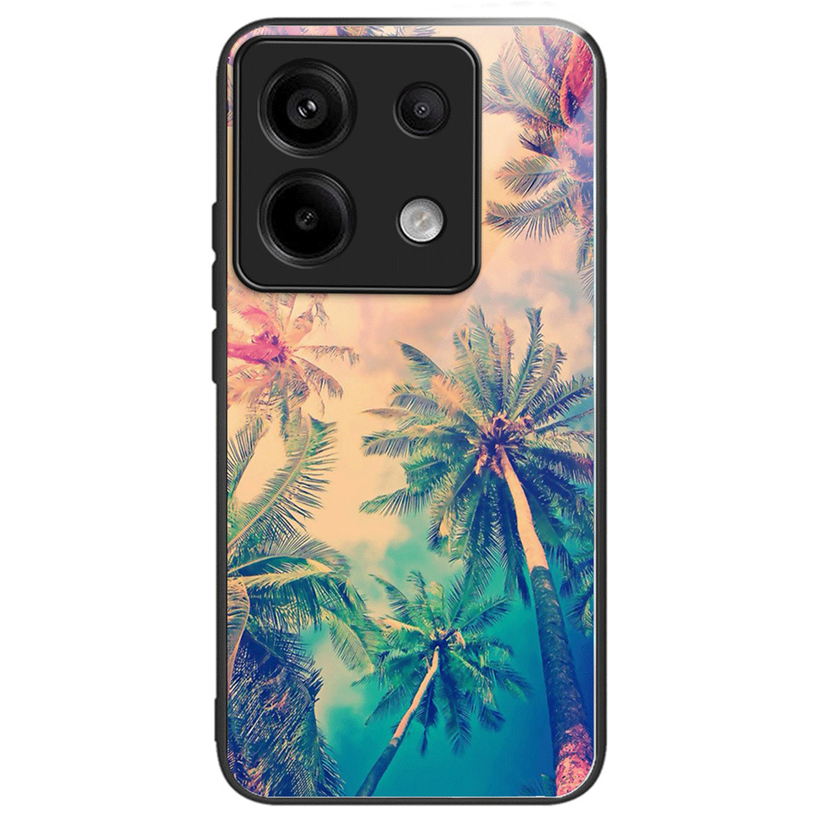 For Xiaomi Redmi Note 13 Pro 5G / Poco X6 5G Case Pattern Printing Tempered Glass TPU Phone Cover