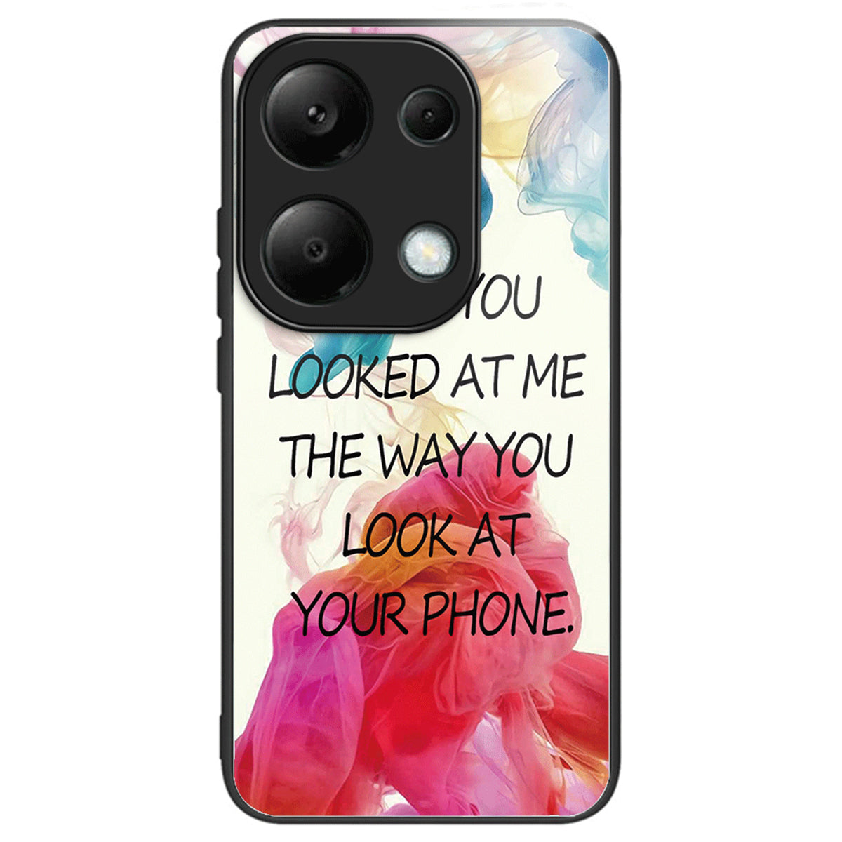 For Xiaomi Redmi Note 13 Pro 4G / Poco M6 Pro 4G Phone Case TPU+Tempered Glass Cover Pattern Print