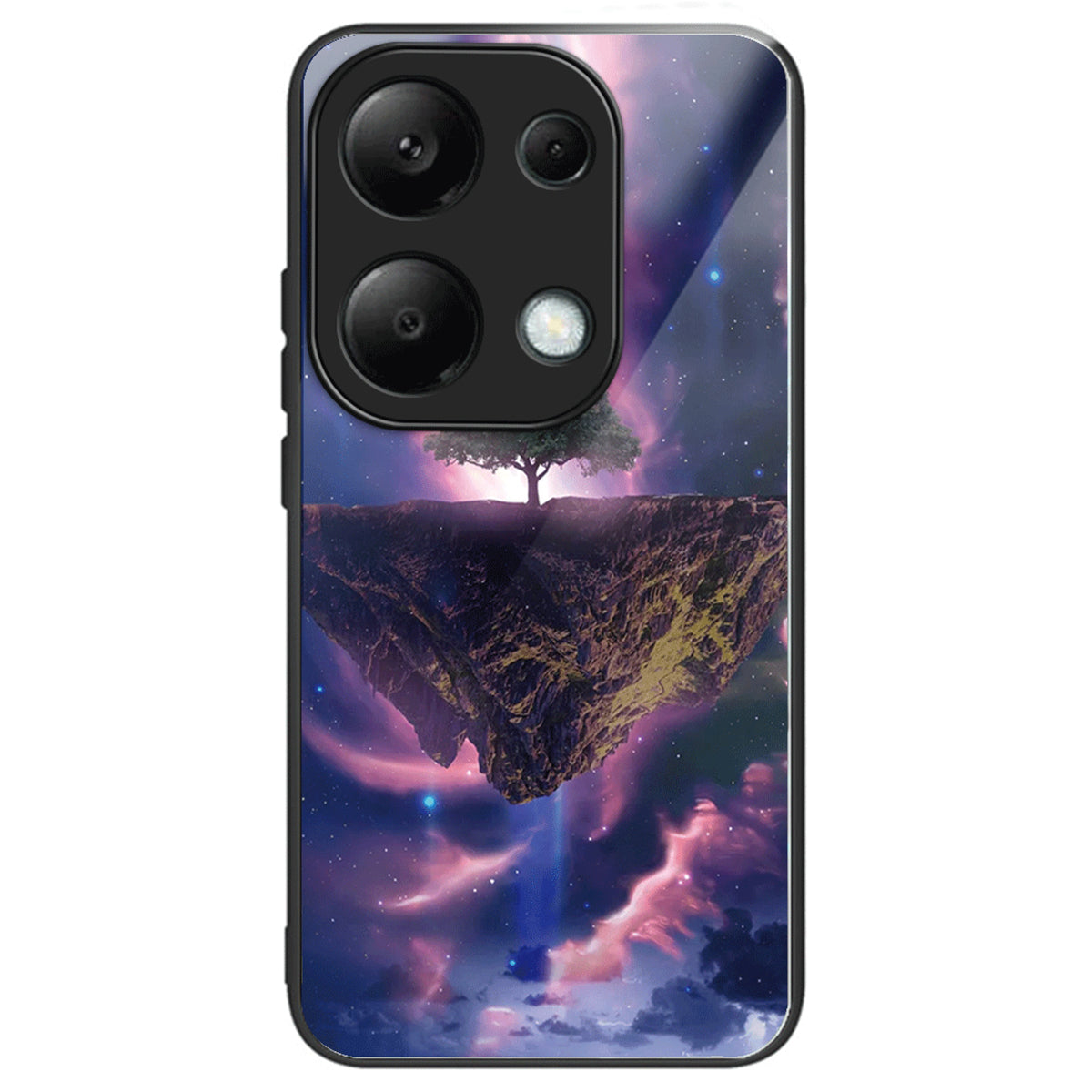 For Xiaomi Redmi Note 13 Pro 4G / Poco M6 Pro 4G Phone Case TPU+Tempered Glass Cover Pattern Print