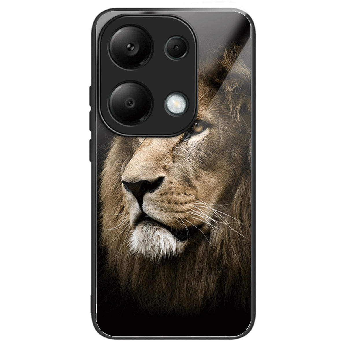 For Xiaomi Redmi Note 13 Pro 4G / Poco M6 Pro 4G Phone Case TPU+Tempered Glass Cover Pattern Print