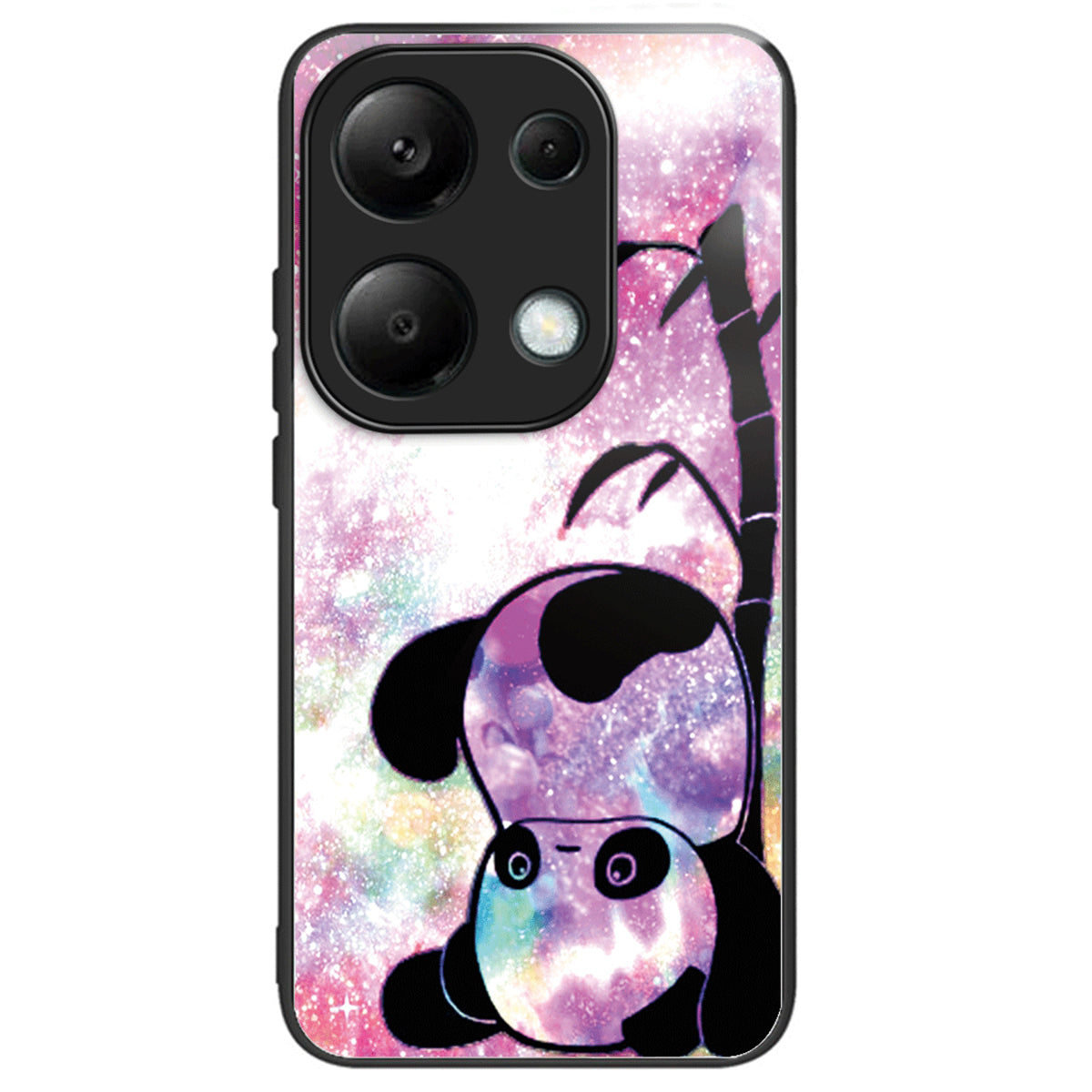 For Xiaomi Redmi Note 13 Pro 4G / Poco M6 Pro 4G Phone Case TPU+Tempered Glass Cover Pattern Print