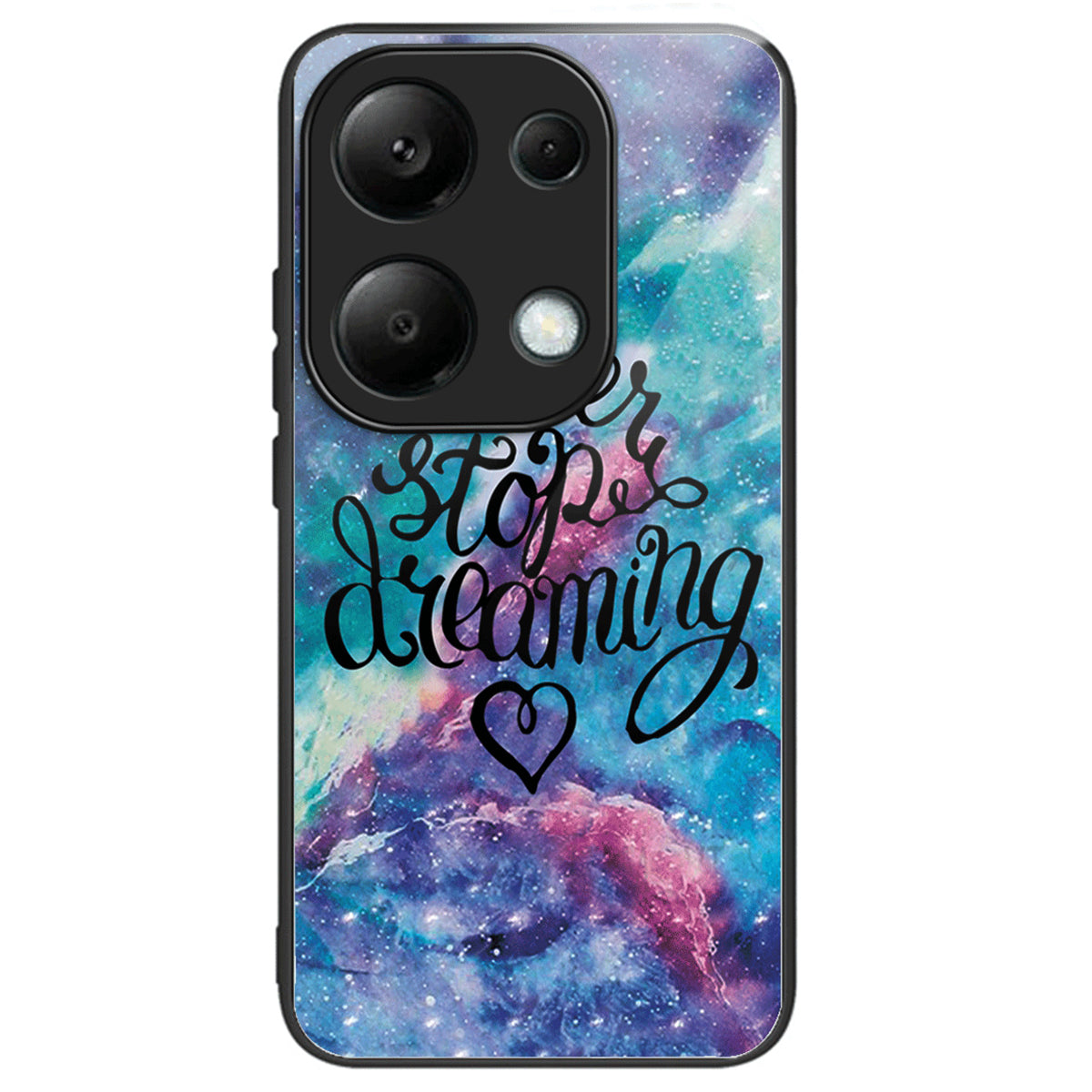 For Xiaomi Redmi Note 13 Pro 4G / Poco M6 Pro 4G Phone Case TPU+Tempered Glass Cover Pattern Print