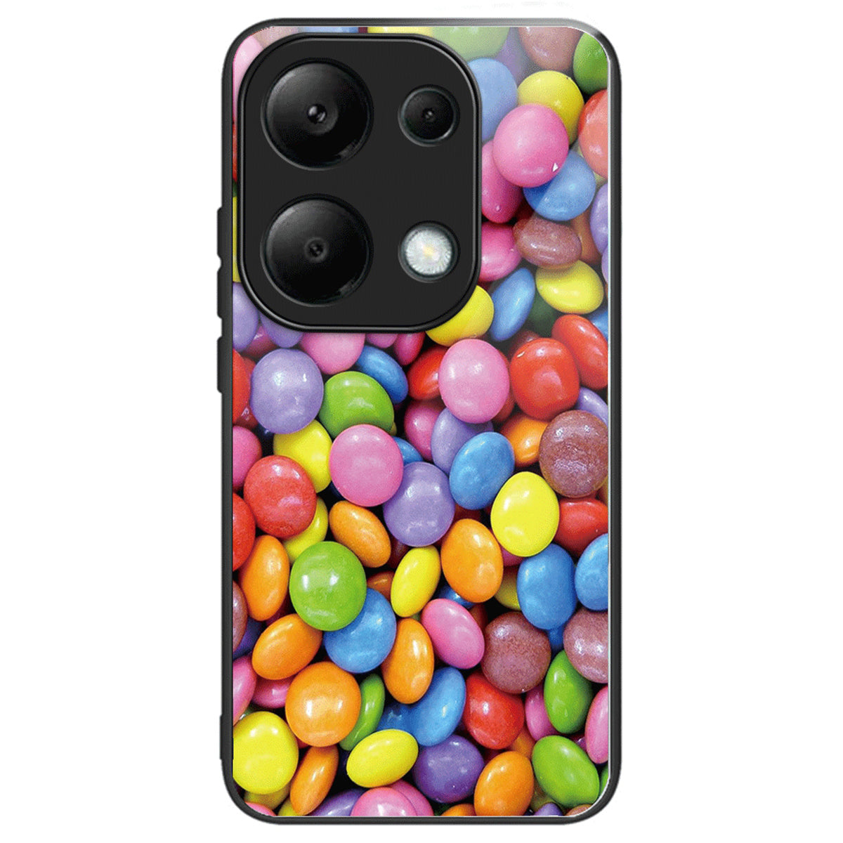For Xiaomi Redmi Note 13 Pro 4G / Poco M6 Pro 4G Phone Case TPU+Tempered Glass Cover Pattern Print