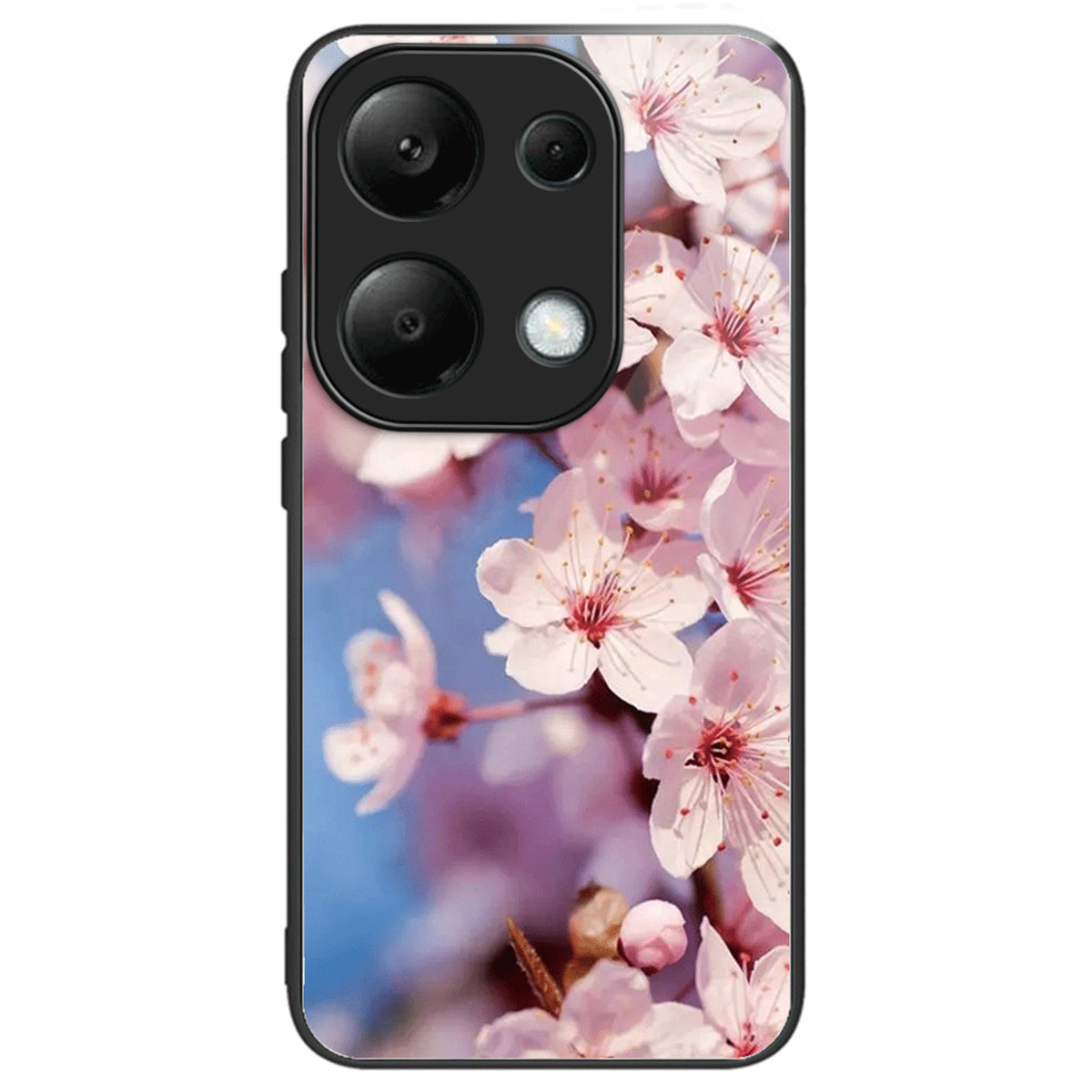 For Xiaomi Redmi Note 13 Pro 4G / Poco M6 Pro 4G Phone Case TPU+Tempered Glass Cover Pattern Print