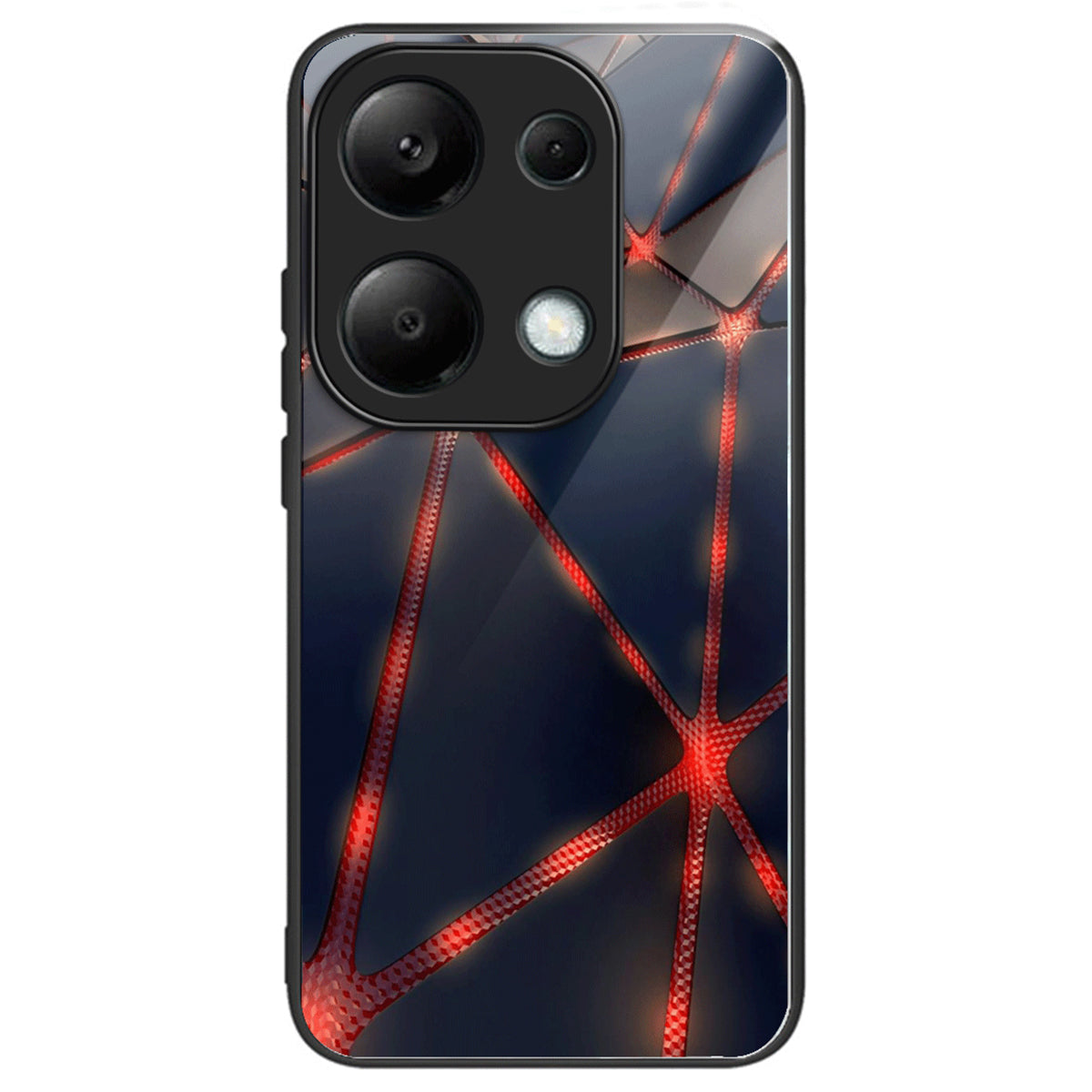 For Xiaomi Redmi Note 13 Pro 4G / Poco M6 Pro 4G Pattern Printing Case Tempered Glass TPU Slim Phone Cover
