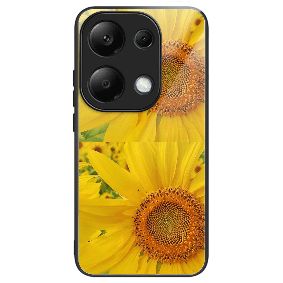 For Xiaomi Redmi Note 13 Pro 4G / Poco M6 Pro 4G Pattern Printing Case Tempered Glass TPU Slim Phone Cover