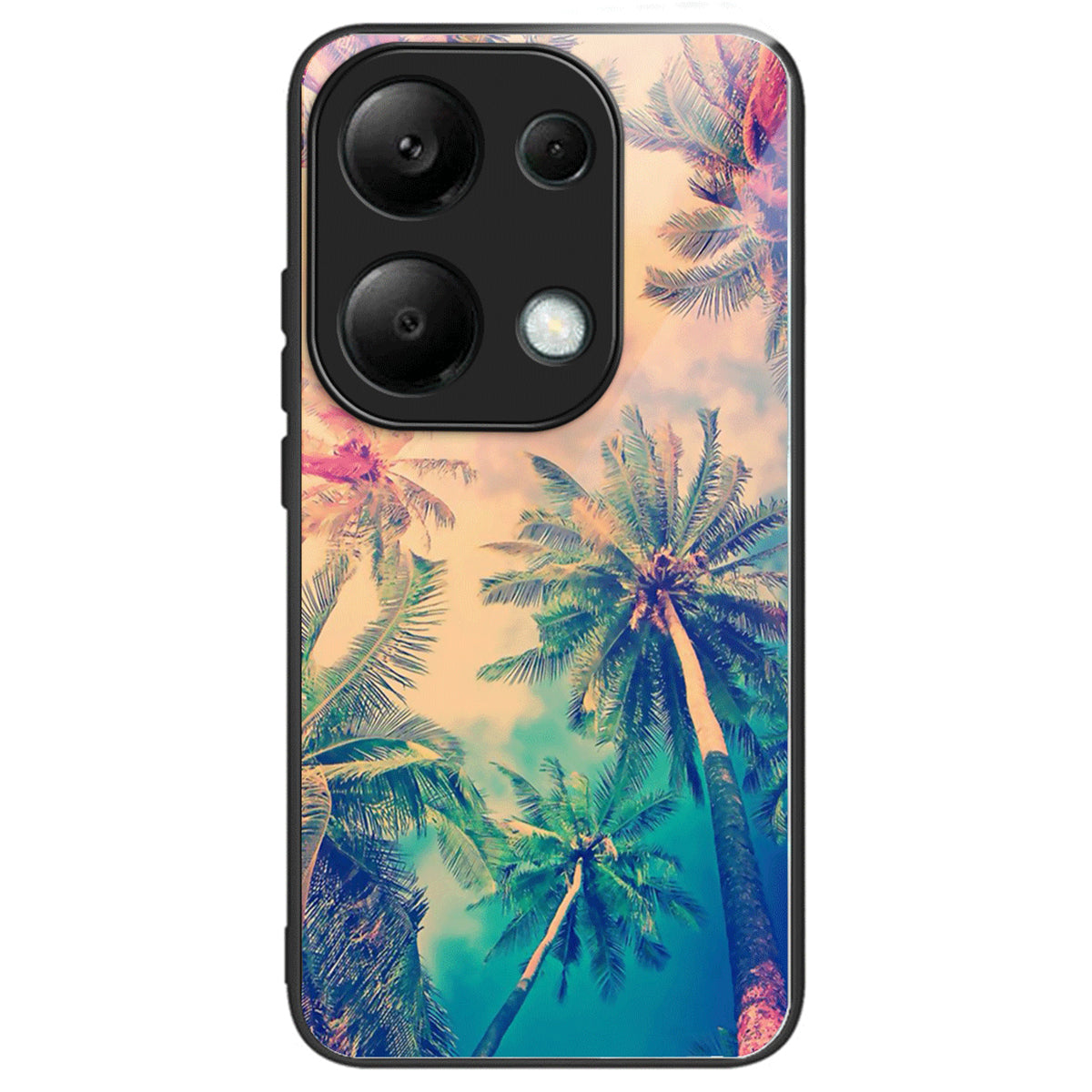 For Xiaomi Redmi Note 13 Pro 4G / Poco M6 Pro 4G Pattern Printing Case Tempered Glass TPU Slim Phone Cover