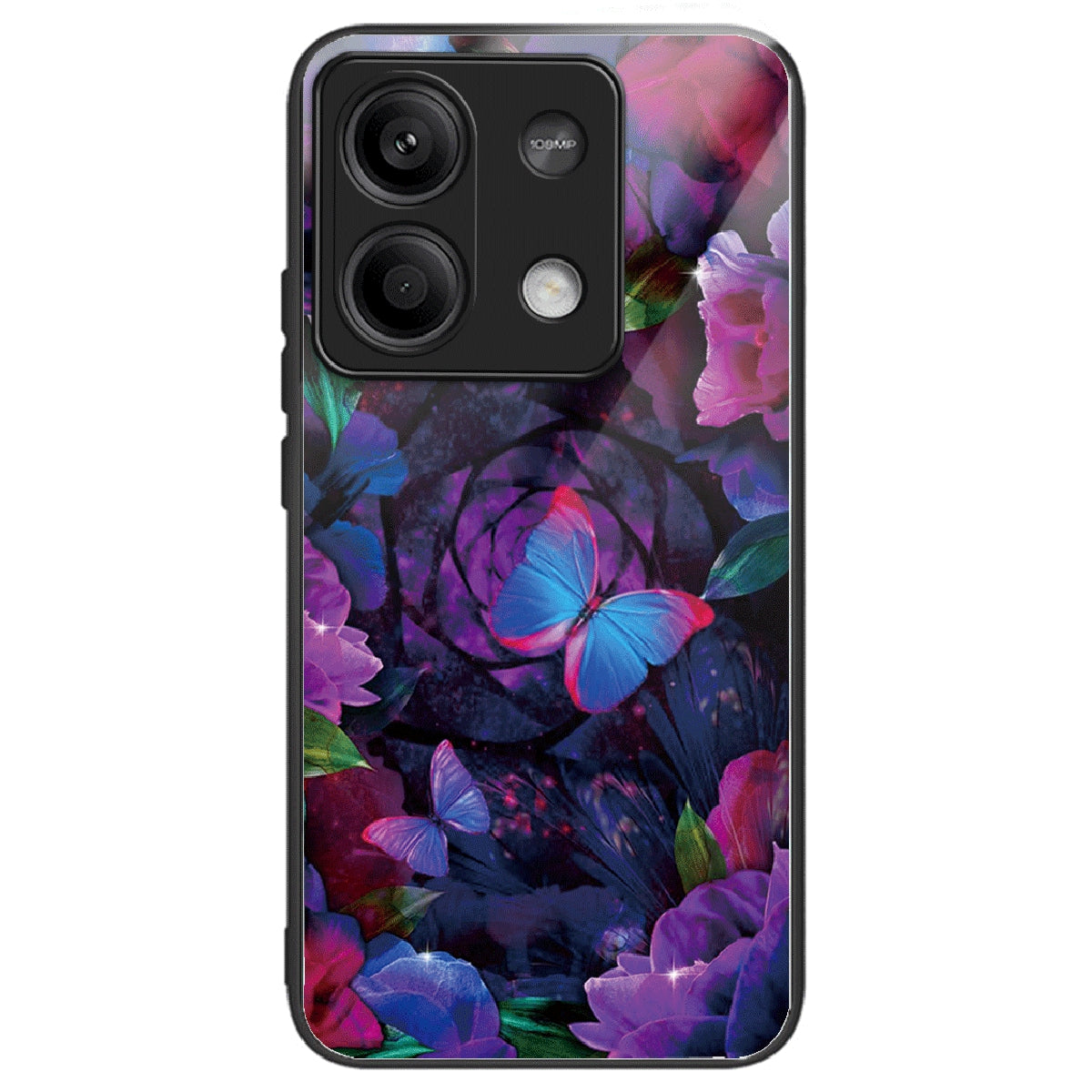 For Xiaomi Redmi Note 13 5G Case Pattern Design Ultra-Thin Tempered Glass Phone Cover
