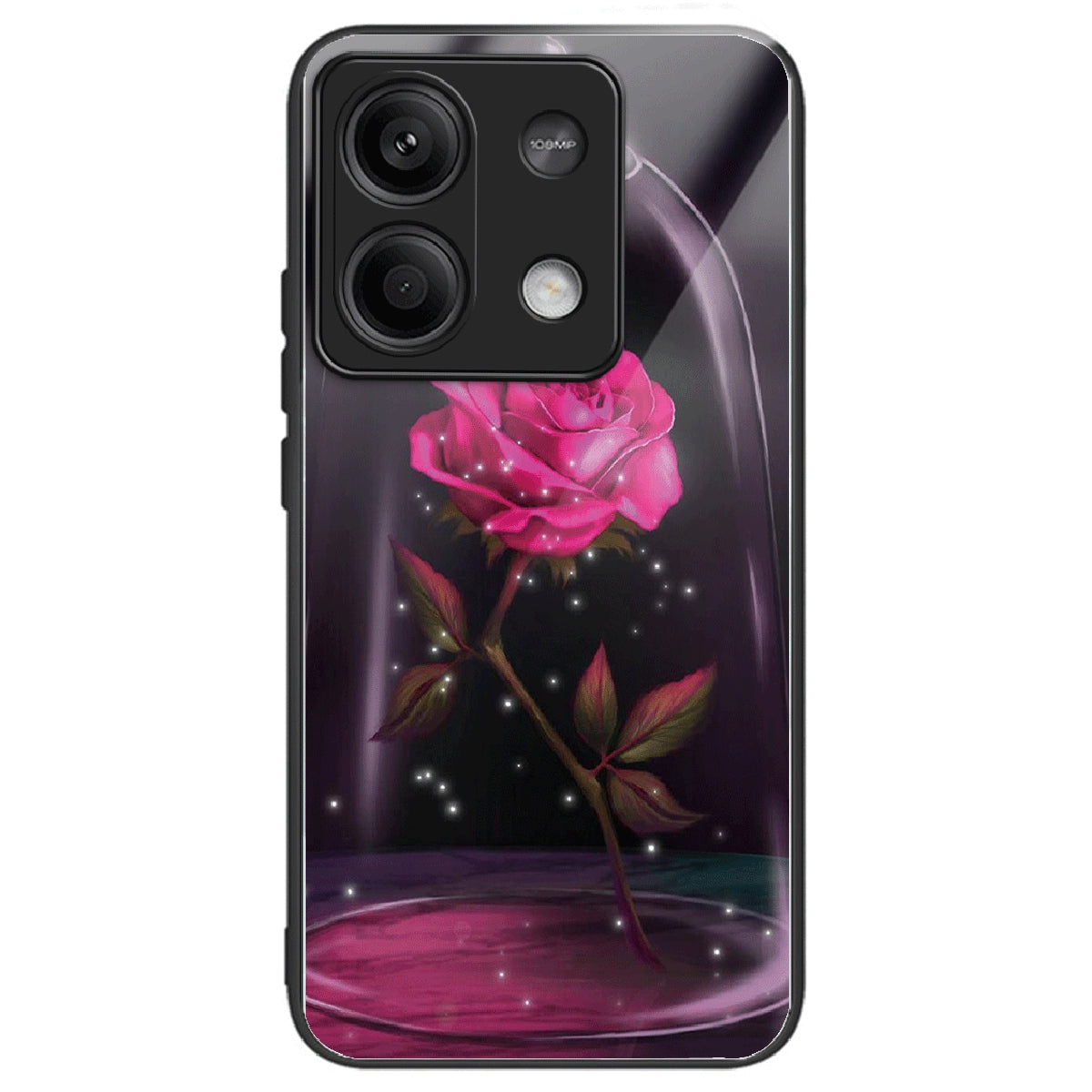For Xiaomi Redmi Note 13 5G Case Pattern Design Ultra-Thin Tempered Glass Phone Cover