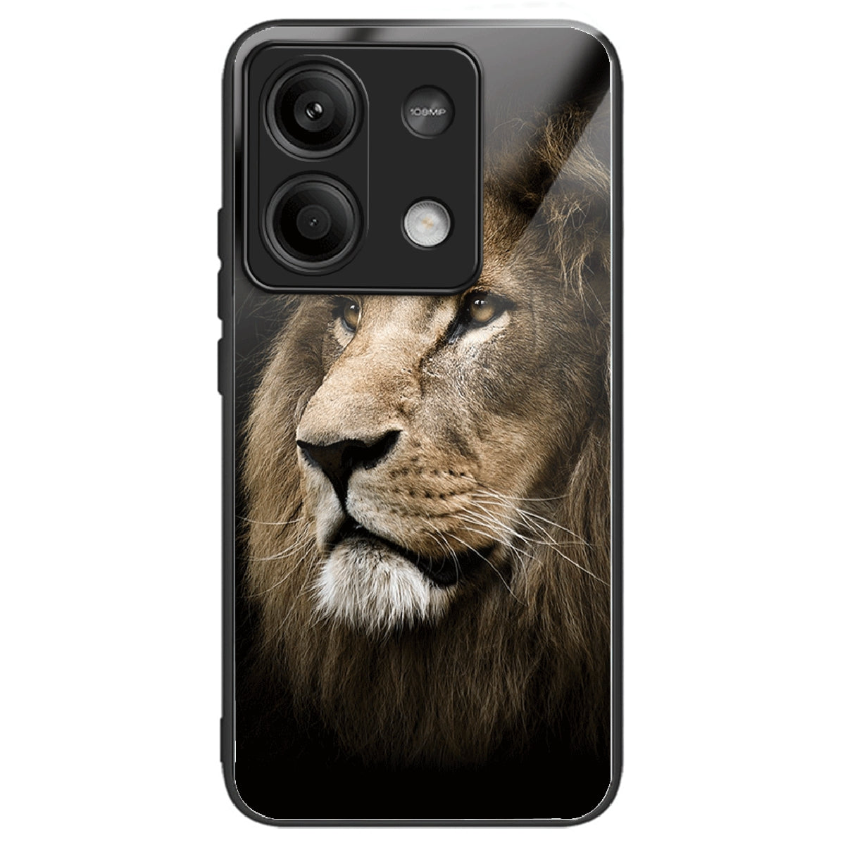 For Xiaomi Redmi Note 13 5G Case Pattern Design Ultra-Thin Tempered Glass Phone Cover