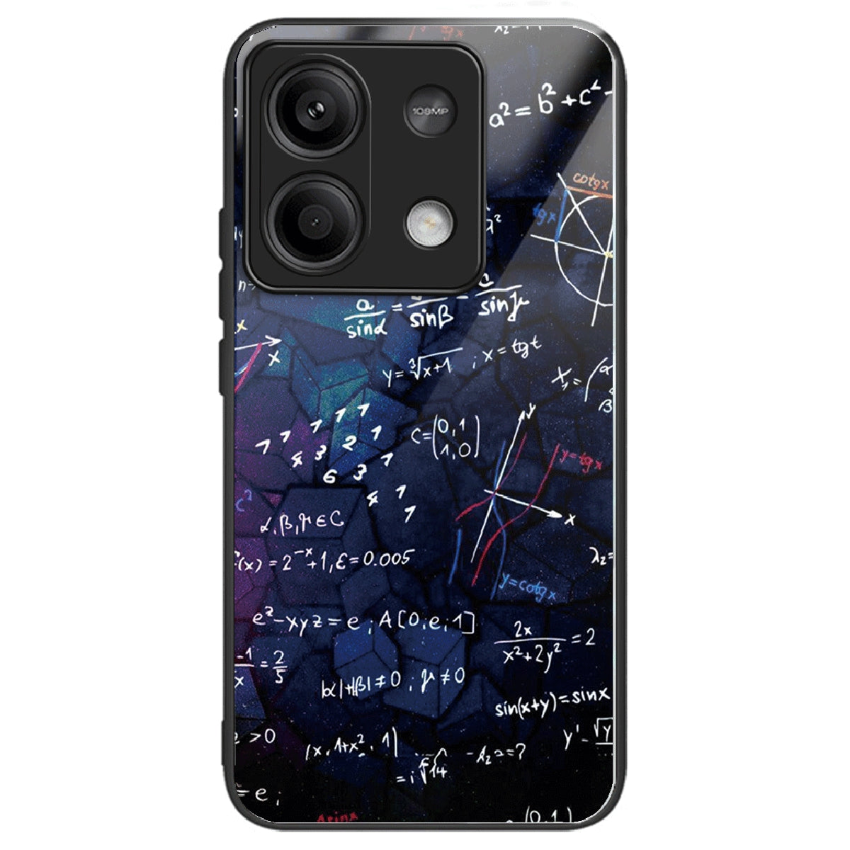 For Xiaomi Redmi Note 13 5G Case Pattern Design Ultra-Thin Tempered Glass Phone Cover