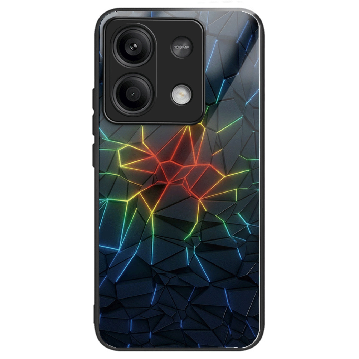 For Xiaomi Redmi Note 13 5G Case Pattern Design Ultra-Thin Tempered Glass Phone Cover