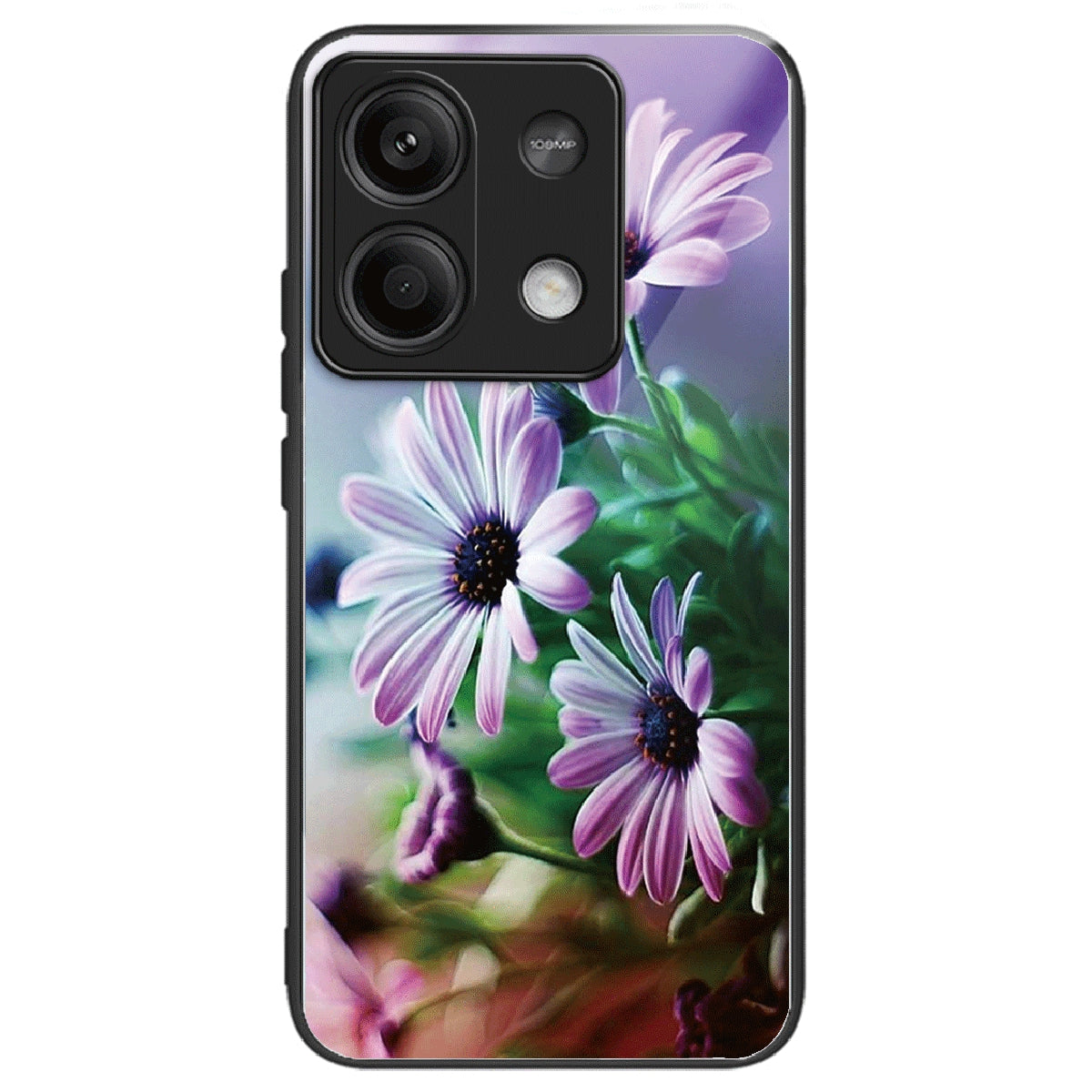 For Xiaomi Redmi Note 13 5G Case Pattern Design Ultra-Thin Tempered Glass Phone Cover