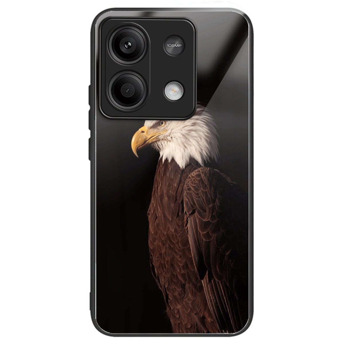 For Xiaomi Redmi Note 13 5G Case Pattern Printing TPU+Tempered Glass Hybrid Phone Cover