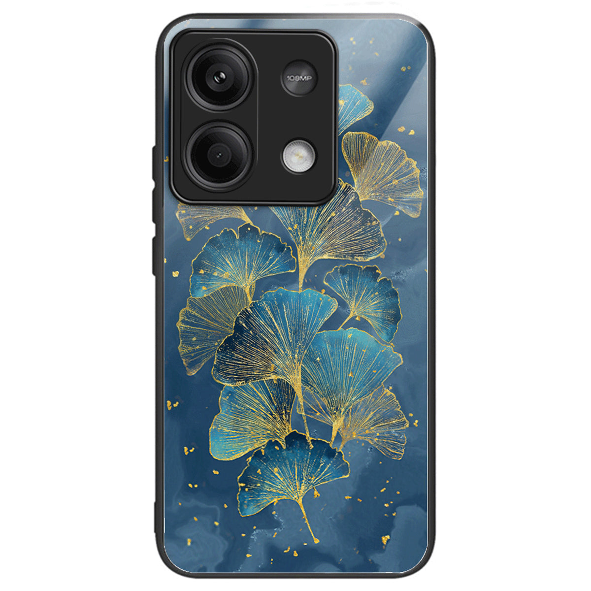 For Xiaomi Redmi Note 13 5G Case Pattern Printing TPU+Tempered Glass Hybrid Phone Cover